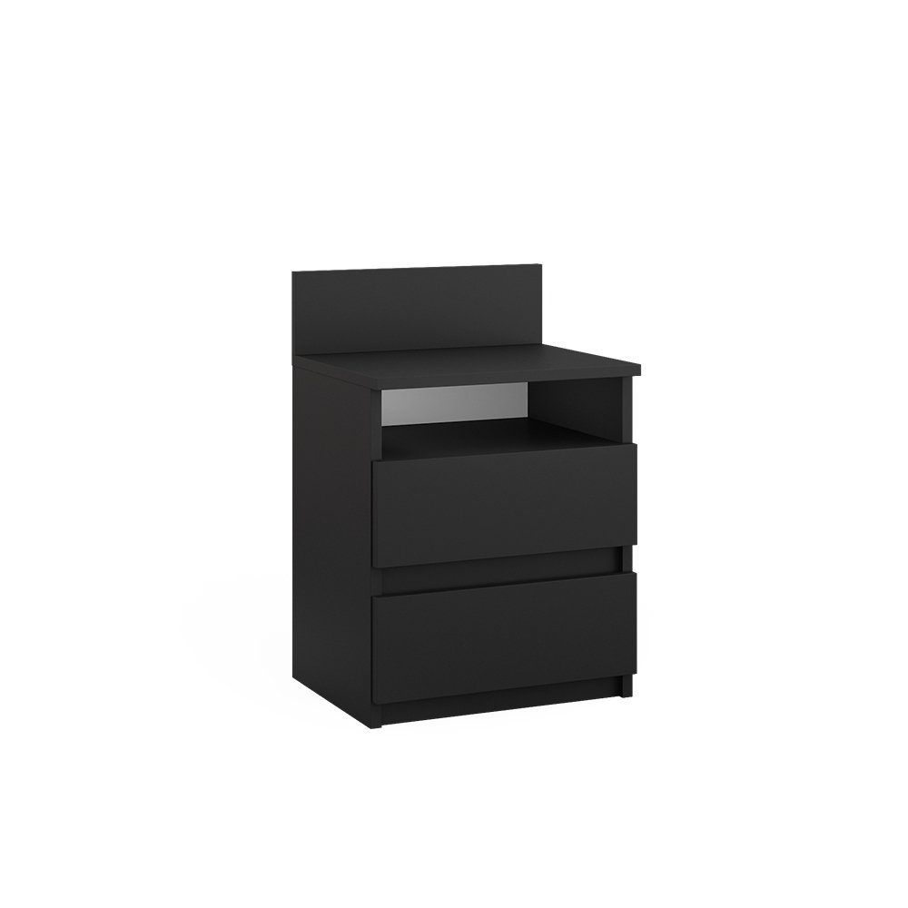 Vicco Nachtschrank Monty, Schwarz, 39.6 x günstig online kaufen