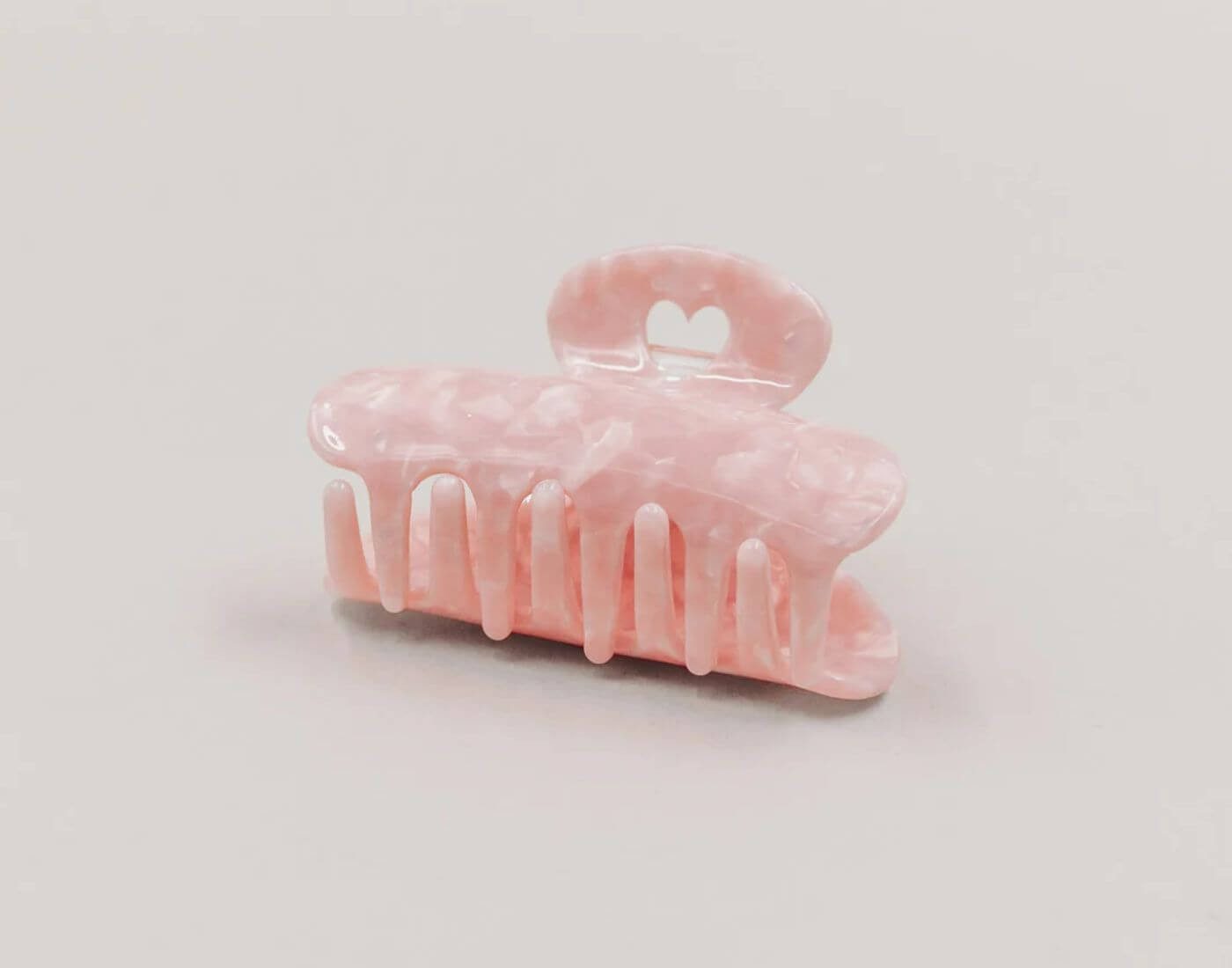 Eulenschnitt Haargummi Haarspange groß Herz Blush