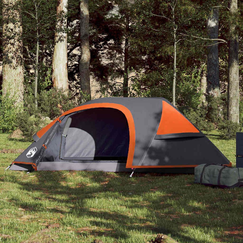 furnicato Faltzelt Campingzelt Kuppel 230x140x88 cm Orange, (1 tlg), Wetterfestes Leichtgewicht-Zelt mit Netzwänden und integriertem Dach