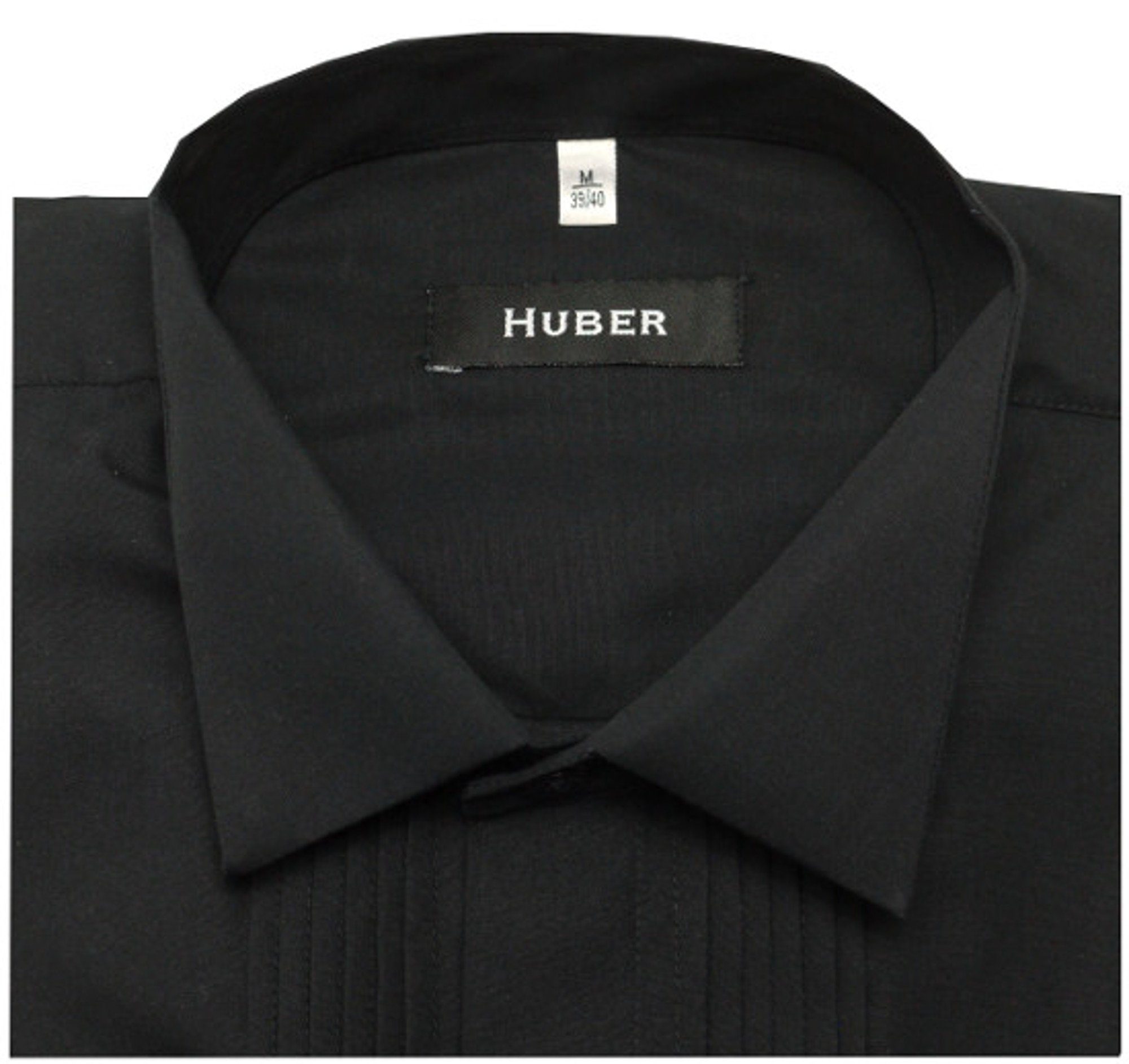 Huber Hemden Smokinghemd HU-0171 Kläppchen-Kragen, Plissee, Umschlag-Manschette, Regular Fit – Bild 4 von 5
