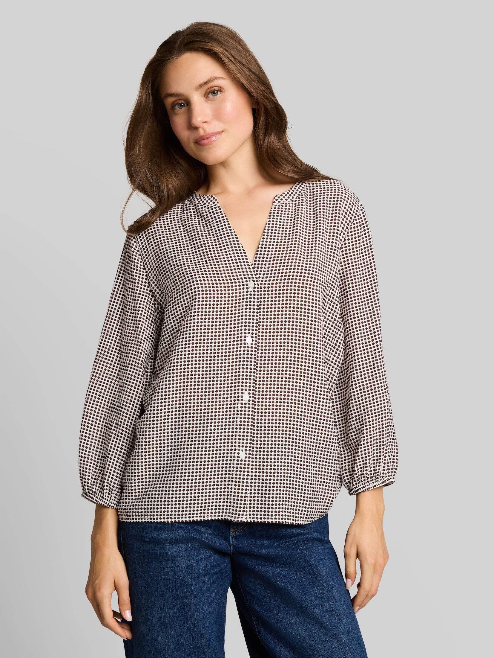 TOM TAILOR Langarmbluse Blusen & Shirts Bluse mit Muster