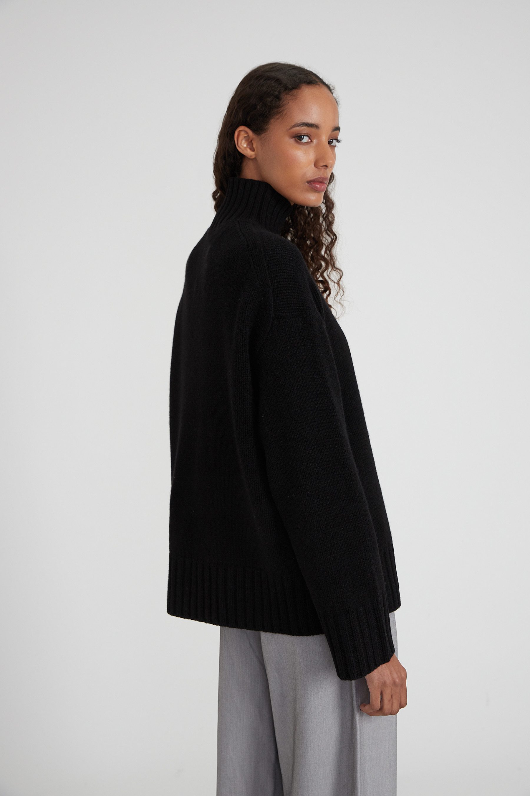 Style Republic Rollkragenpullover Merino-Kaschmir Gemisch OVERSIZED BOXY günstig online kaufen