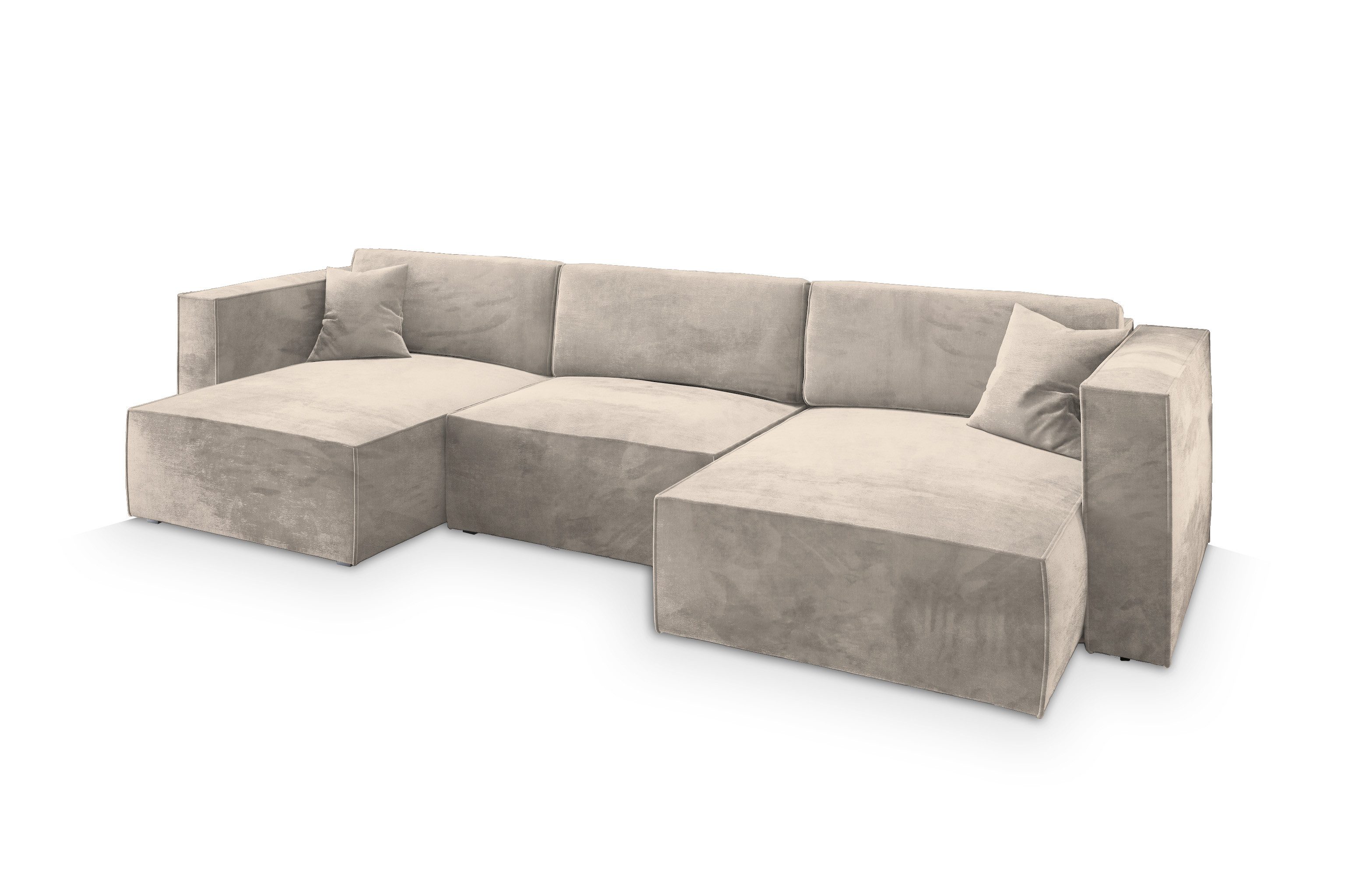 Masseno Ecksofa SARMO mit Schlaffunktion U-Form, günstig online kaufen