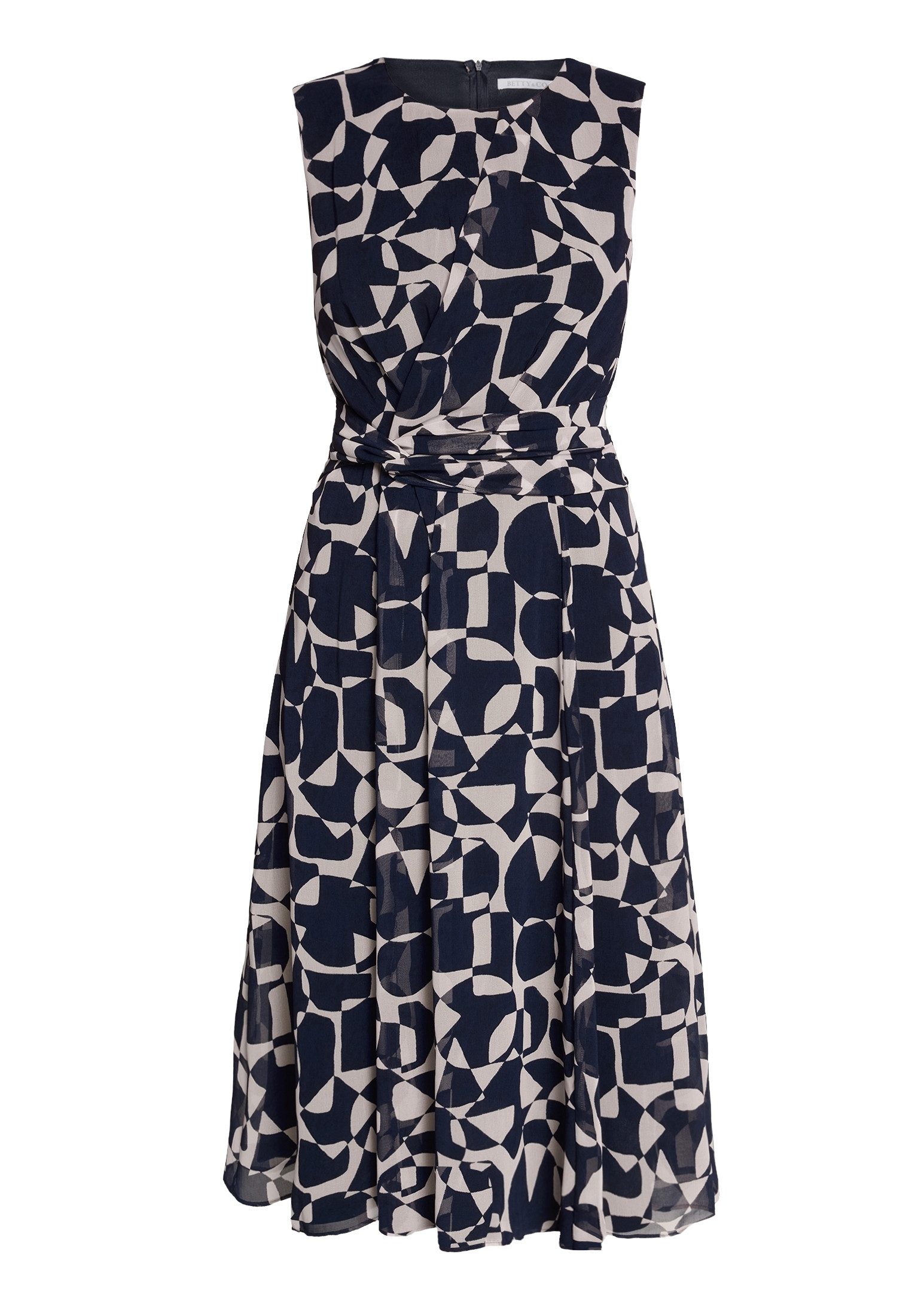 Betty&Co Chiffonkleid Damen ohne Arm