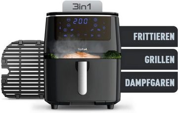 Tefal Heißluftfritteuse, 1700,00 W, 3-in-1 Air Fryer und Dampfgarer 7 automatische Programme 6,5 Liter