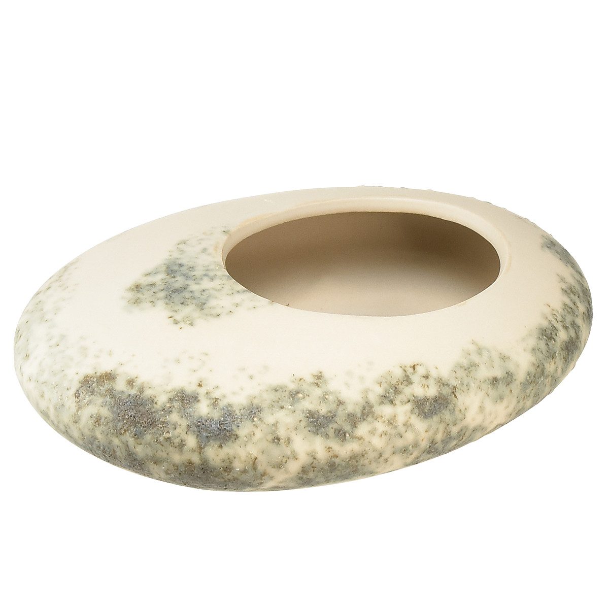 Viana Übertopf Dekoschale Keramik oval Creme günstig online kaufen