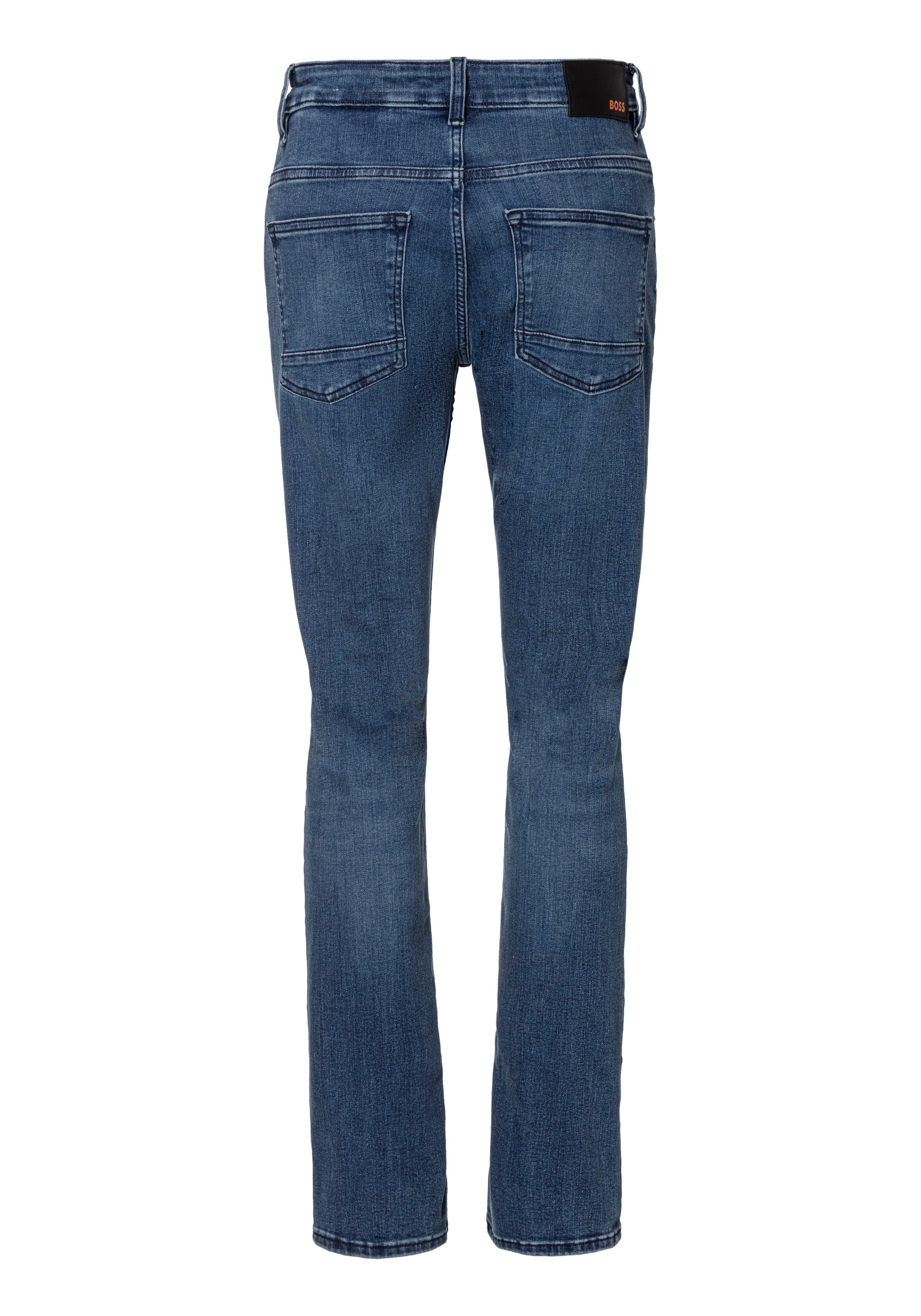 BC-P ORANGE BOSS 5-Pocket-Style Delaware im Slim-fit-Jeans