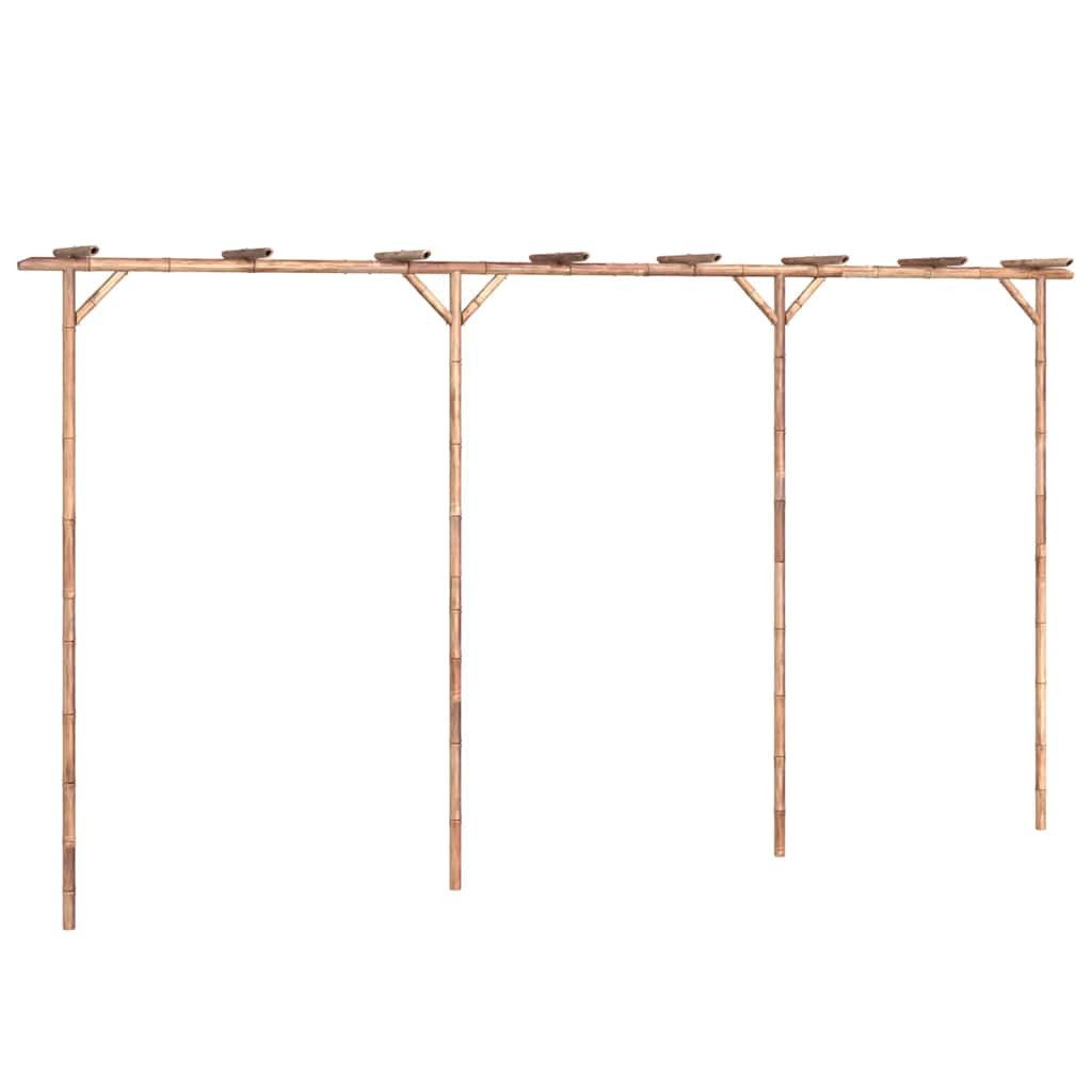 furnicato Pergola Bambus 385 x 40 x 205 cm - Stabil und Witterungsbeständig, (1-tlg)