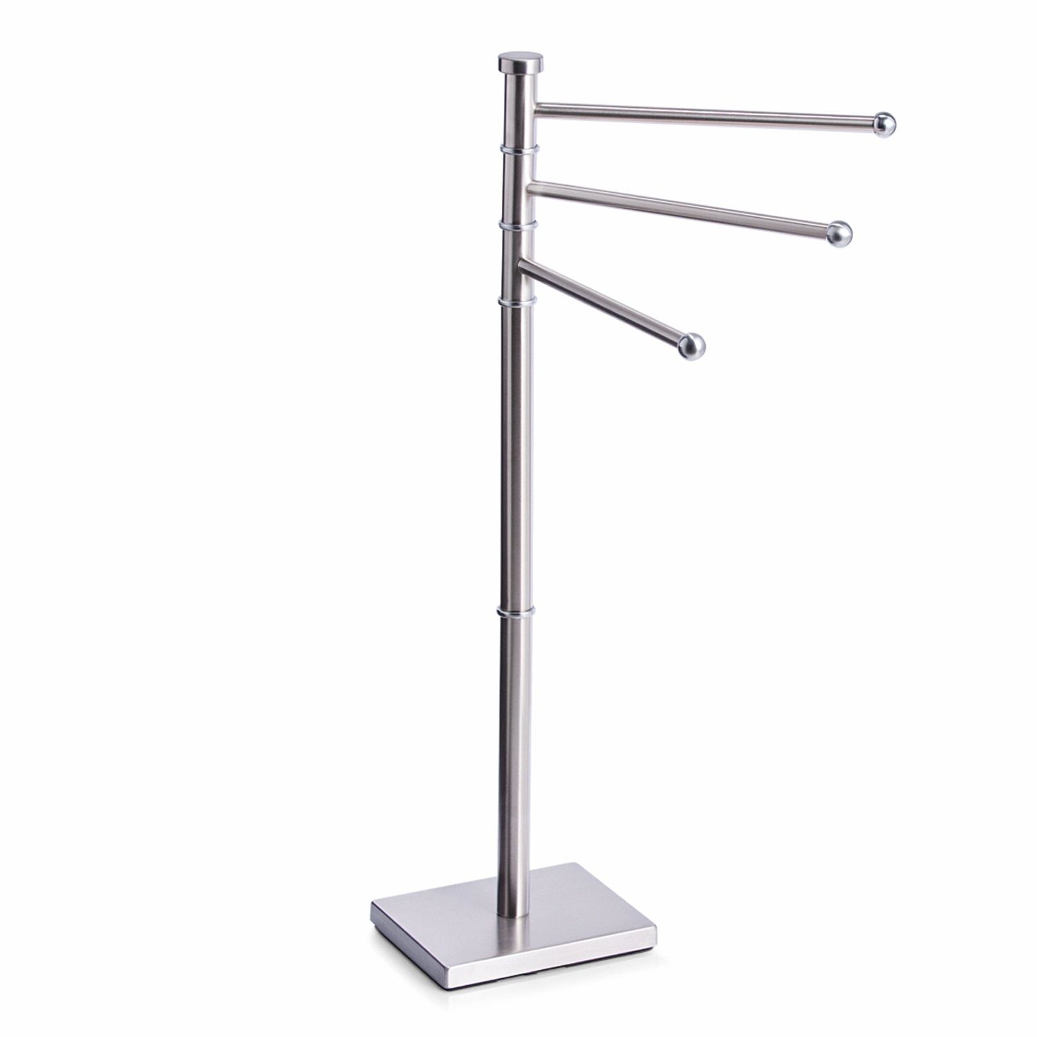 Zeller Present Handtuchhalter ELINA, H 87 cm, Edelstahl matt, mit 3 beweglichen Armen