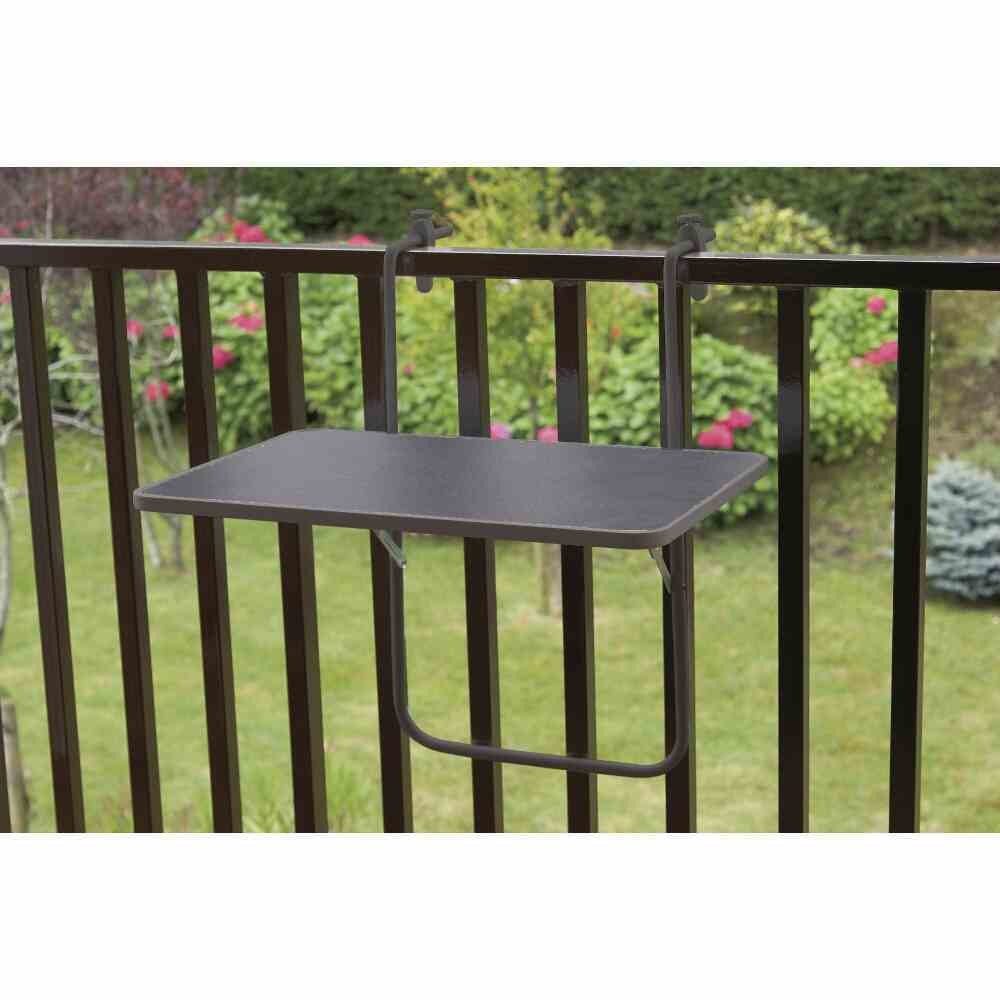 GAUTZSCH Balkonhängetisch in anthrazit - 60x40 (BxT) günstig online kaufen