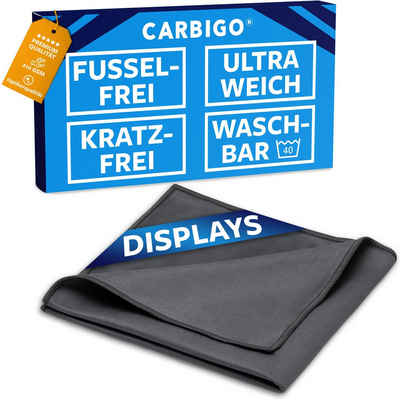 CARBIGO Microfasertücher Display, Reinigungstuch 210 GSM Mikrofasertuch (30x30 cm, 1-tlg., Streifenfreie Reinigung Brillen, Kamera, Handydisplay, Tablet)