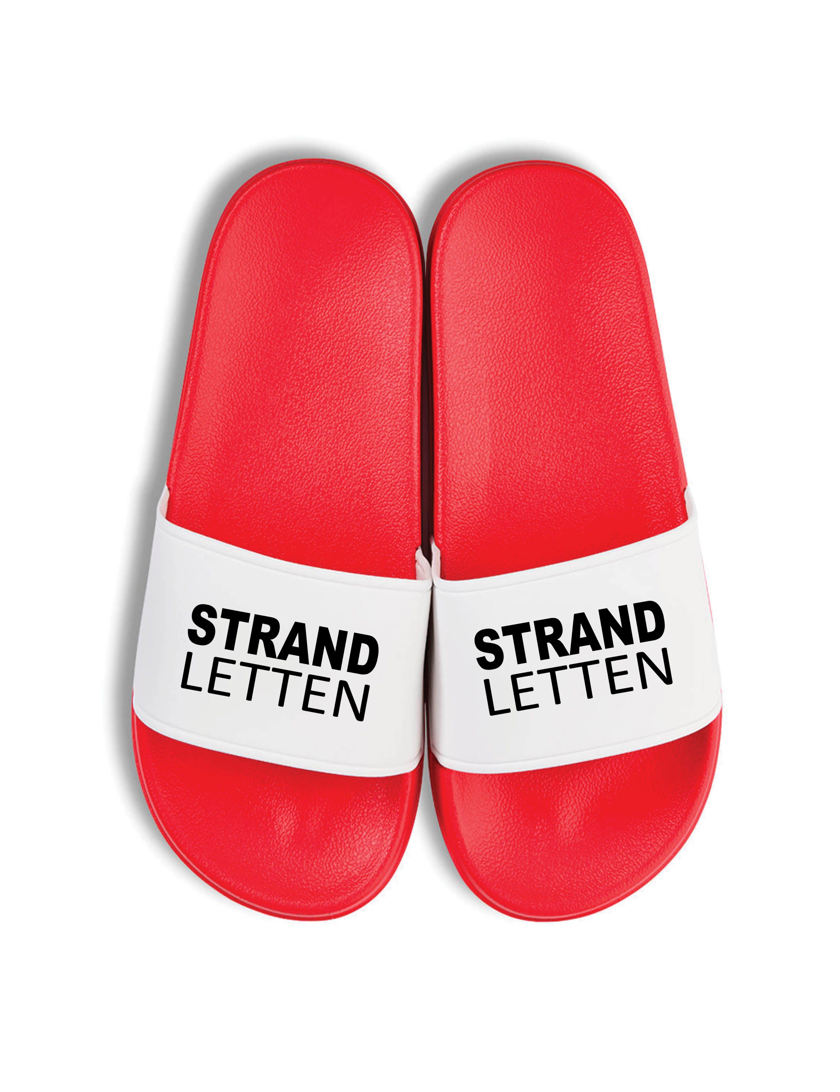 Youth Designz Herren Damen Badelatschen "Strand Letten" Fun-Print stylisch Geschenk Badeschuh mit coolen Aufdruck für Männer und Frauen um ein Statement zu setzen