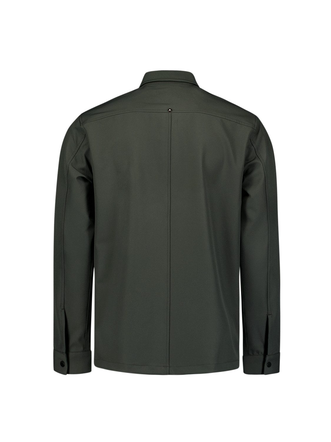 NO EXCESS Langarmhemd Overshirt Full Zipper Stretch Sedoc