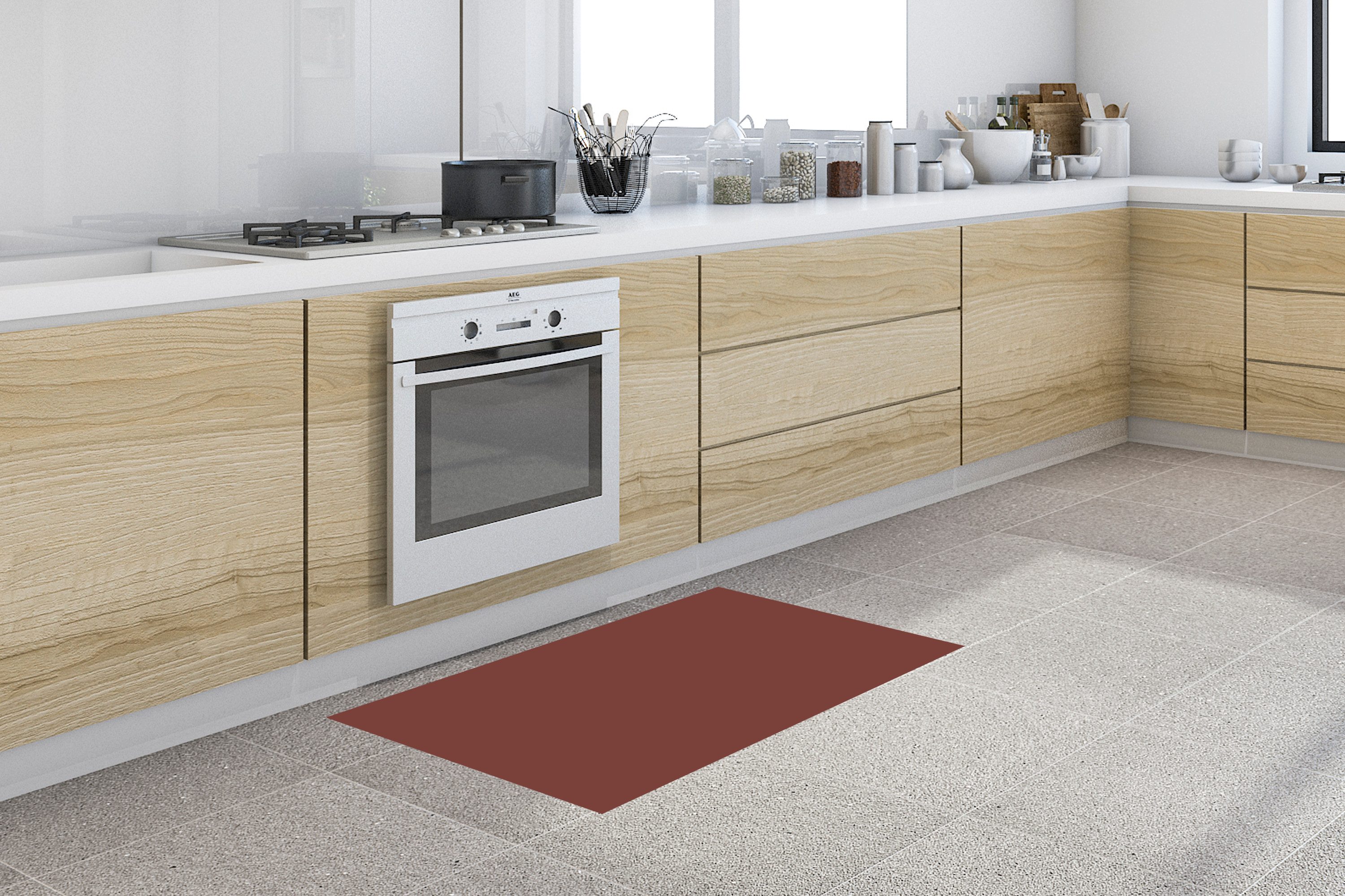 MuchoWow Küchenläufer Palette - Rot - günstig online kaufen