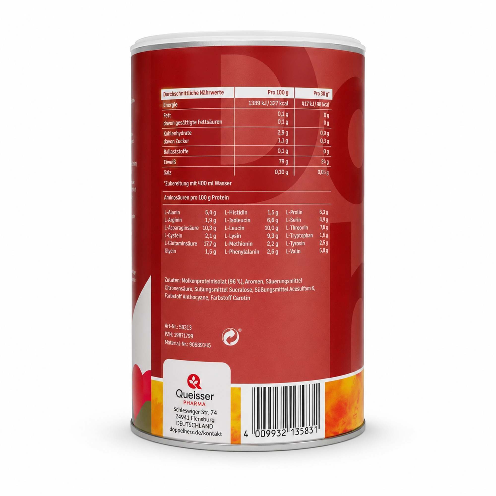 Doppelherz Clear Whey Iso Protein Pfirsich-Eistee Pulver