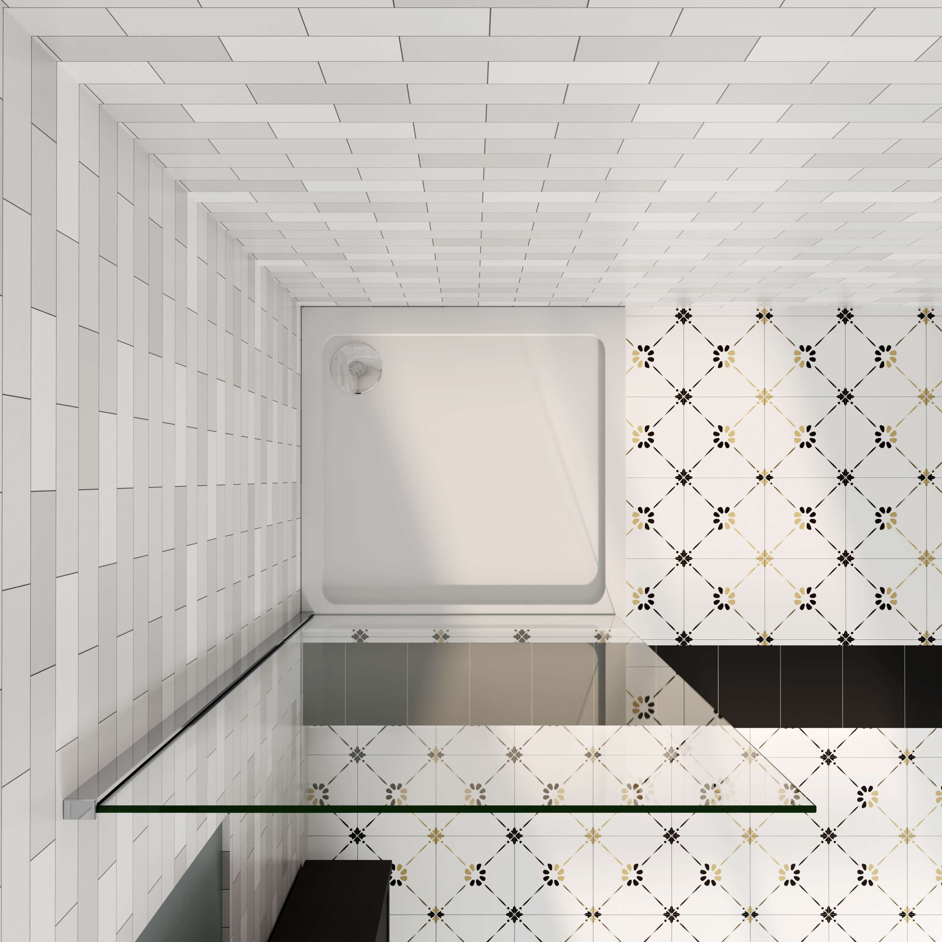 Duschparadies Duschwand 5/6mm Dicke Duschwand Duschtrennung Trennwand ESG G günstig online kaufen