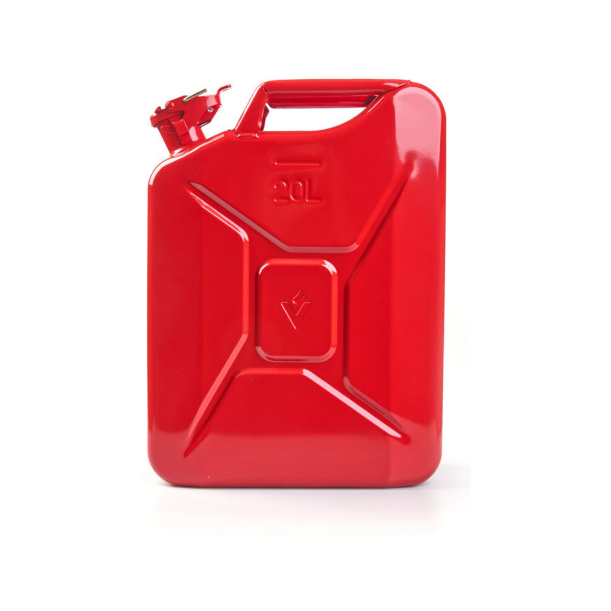 Valpro Benzinkanister Kraftstoffkanister Inh.20l Feuerrot RAL 3000 Stahlbl.