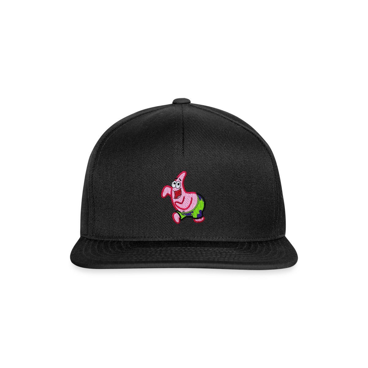 Spreadshirt Snapback Cap SpongeBob Schwammkopf Patrick Star Stick-Motiv Snapback Cap (1-St)