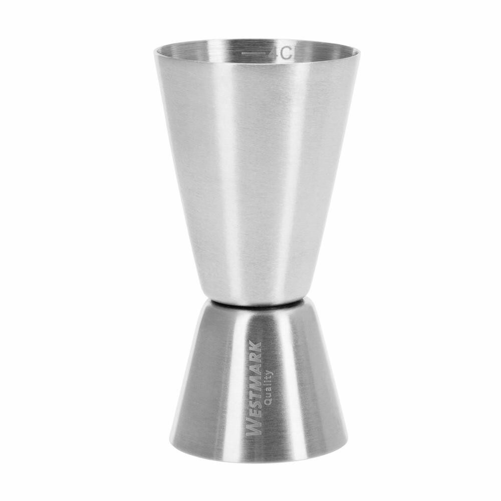 WESTMARK Barmaß Jigger für Cocktails, 2 Maßeinheiten: 2/4 cl, Edelstahl