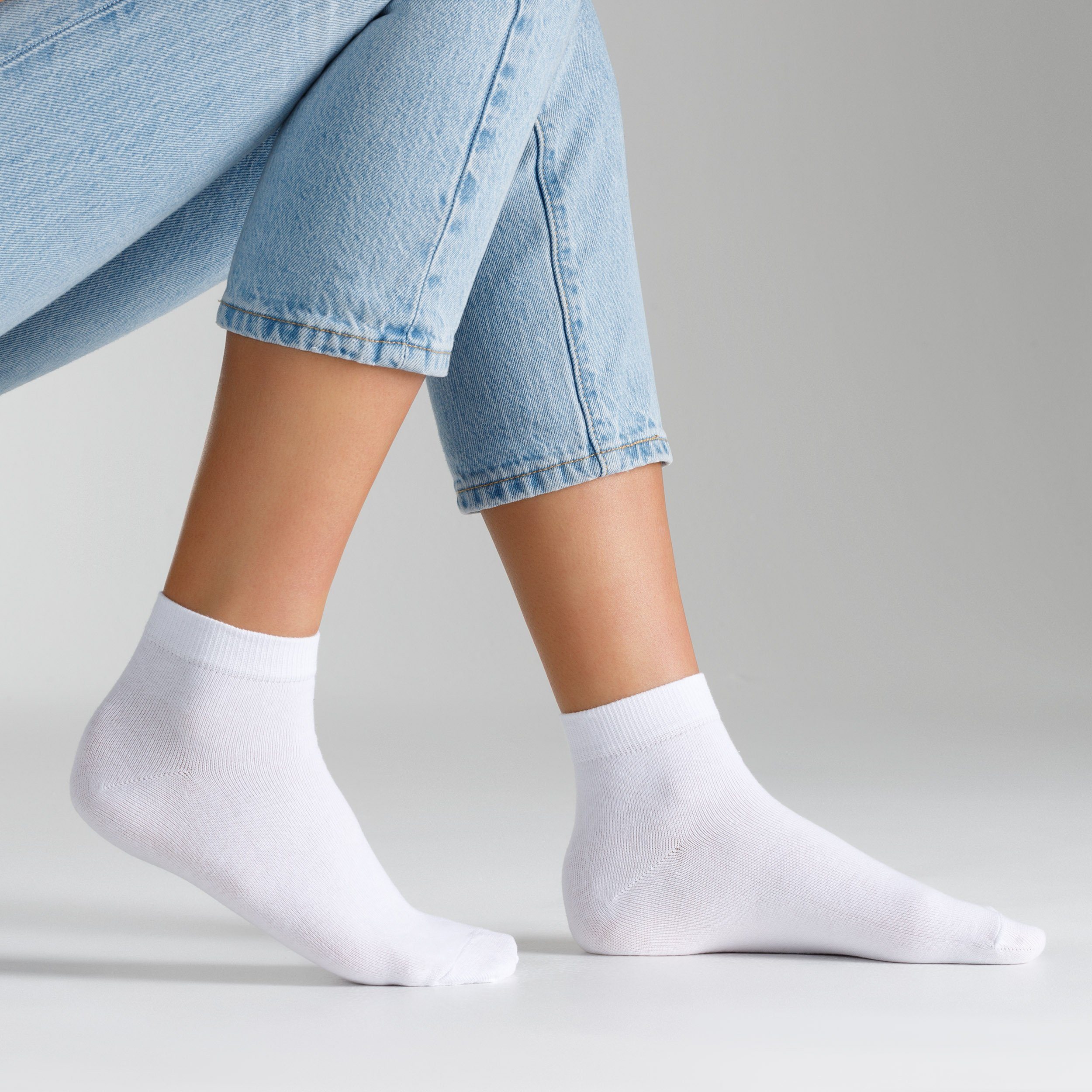 Camano Socken Classics (10-Paar) mit weichem Komfortbund weiß