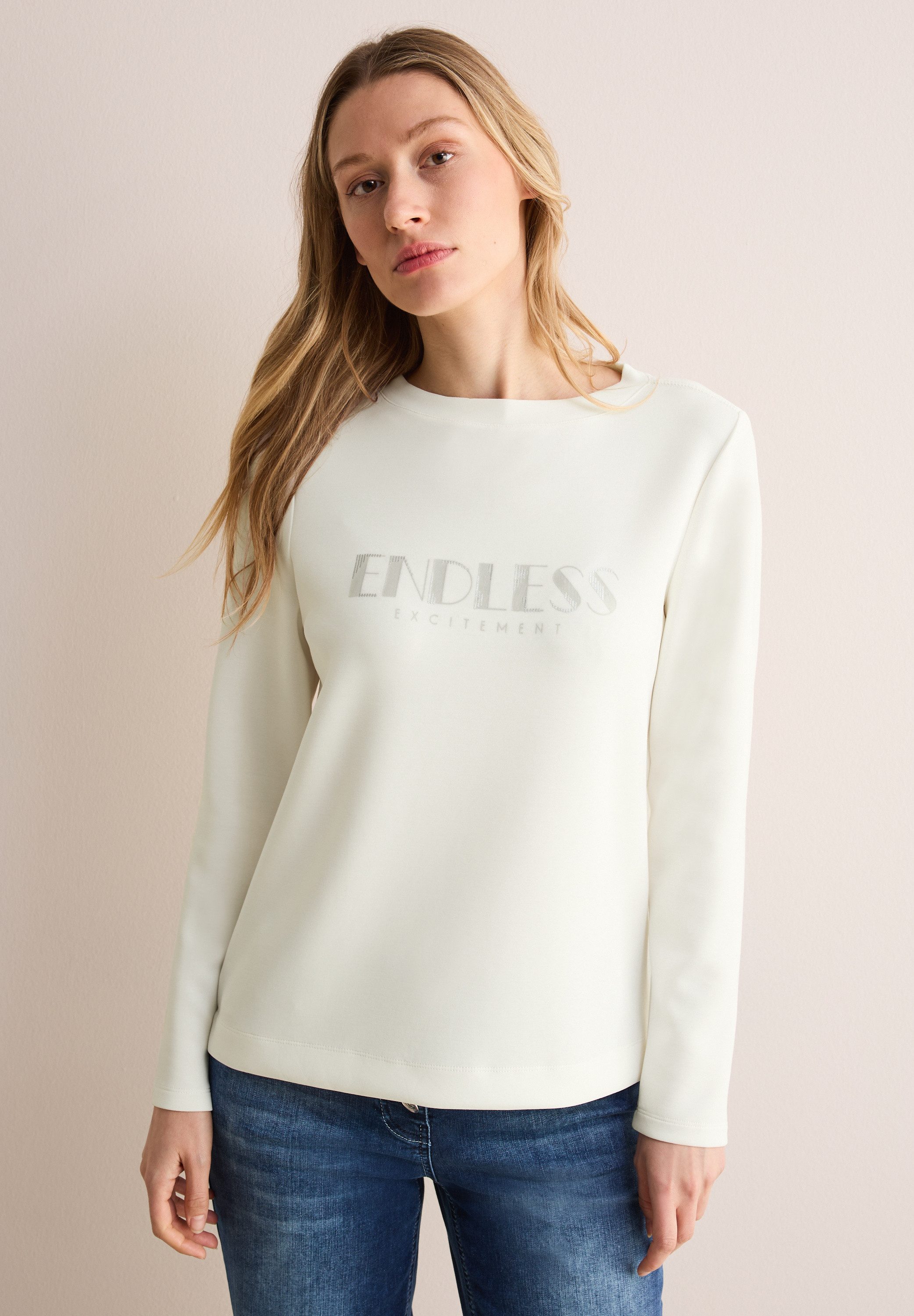 Cecil Langarmshirt mit U-Boot-Ausschnitt günstig online kaufen