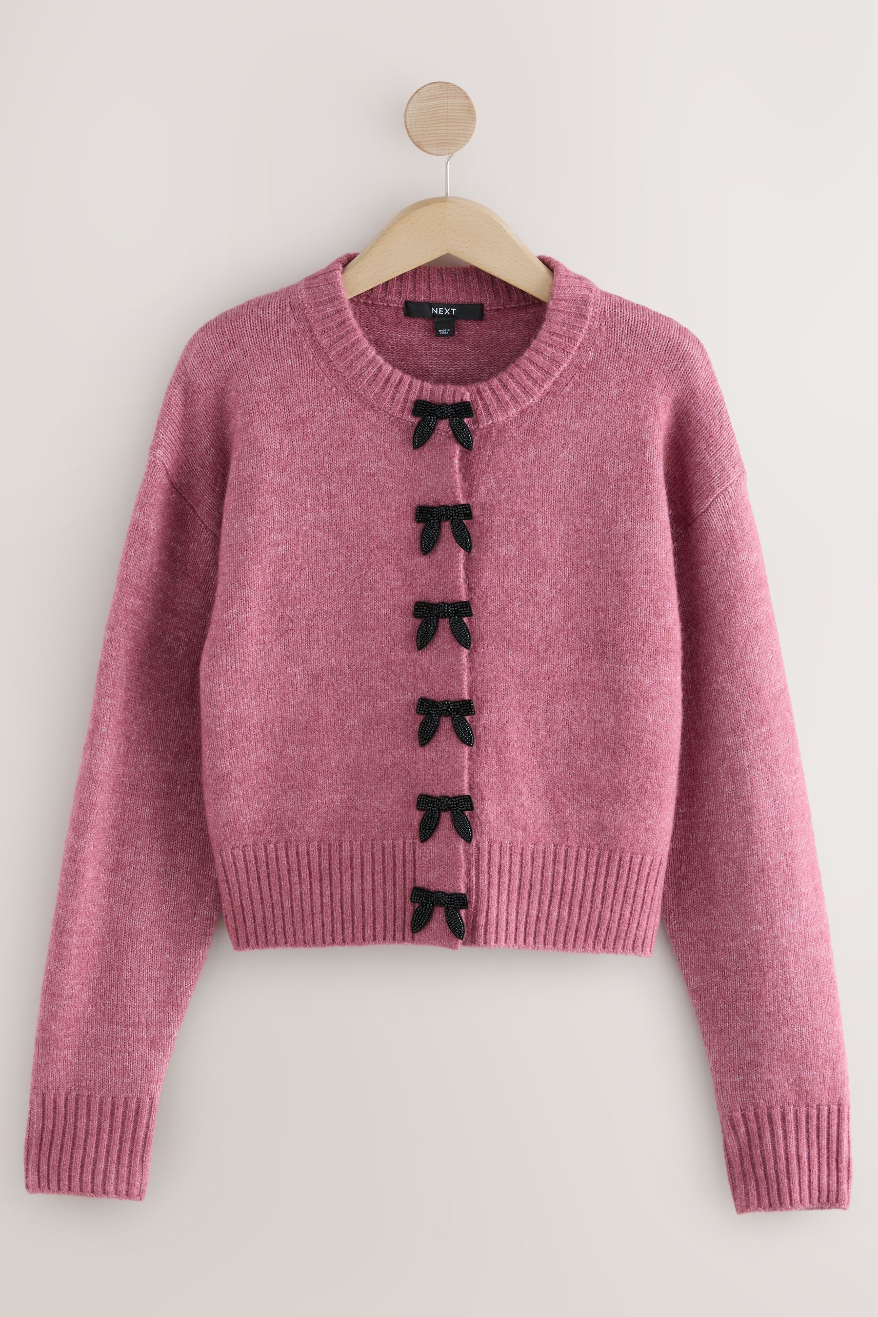 Next Strickjacke Strickjacke mit Rundhalsausschnitt (1-tlg) günstig online kaufen