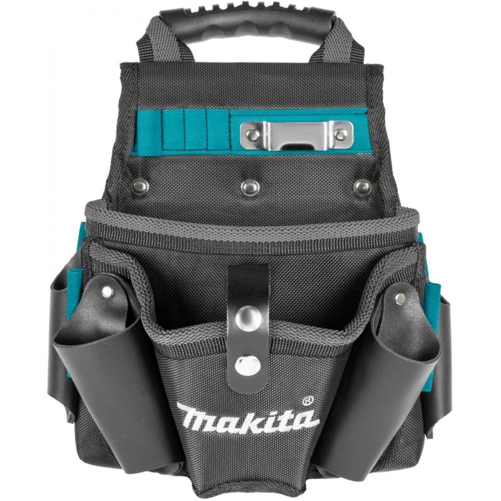 Makita Werkzeugtasche E-15182 Schrauberholster mit Werkzeugtasche Handgriff schwarz/blau