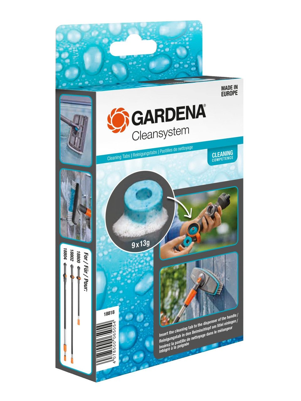 GARDENA Gardena Reinigungstabs für Stiele + Stielbürsten Autoshampoo