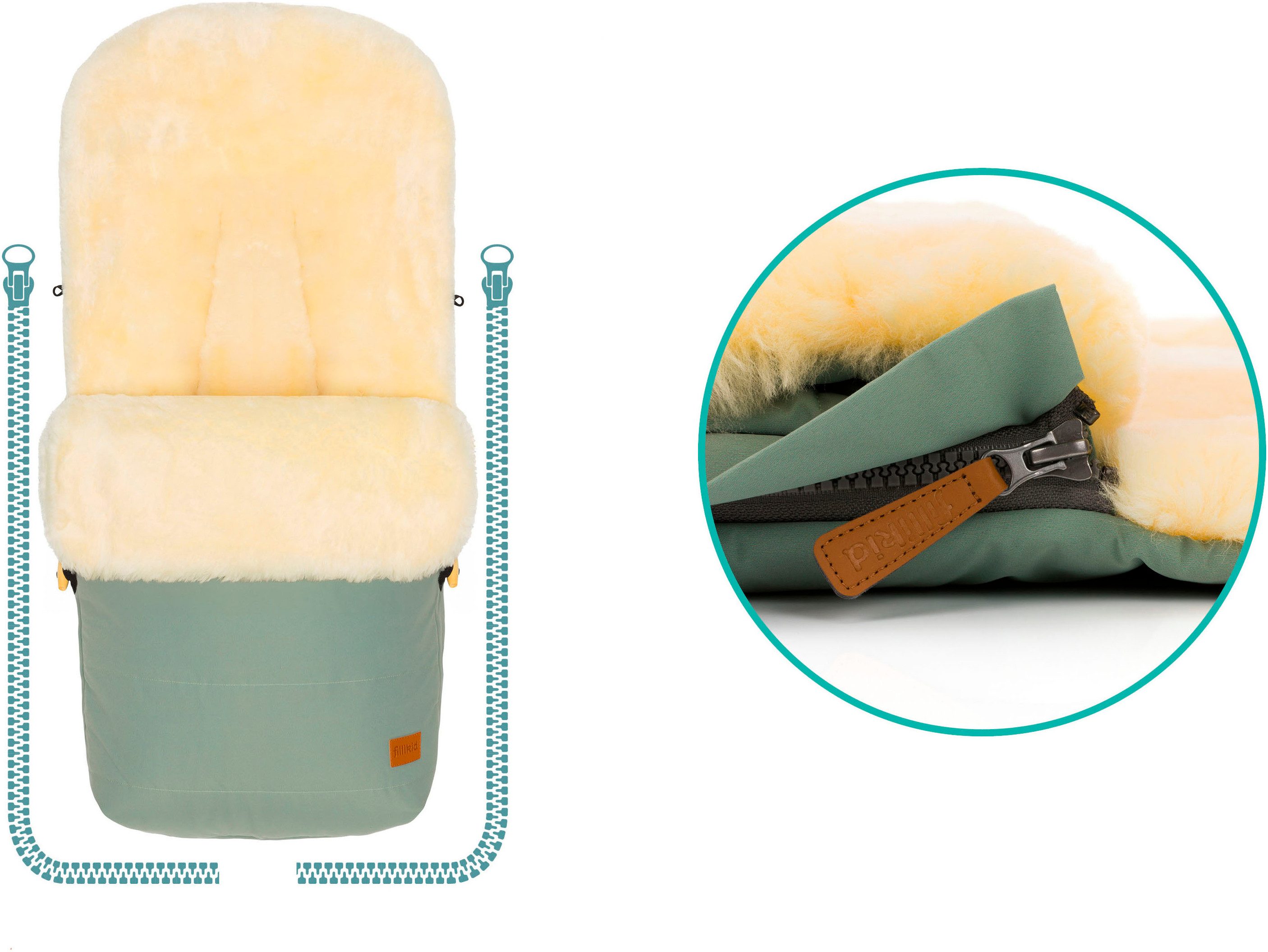 Fillikid Fußsack Bernina Winterfußsack