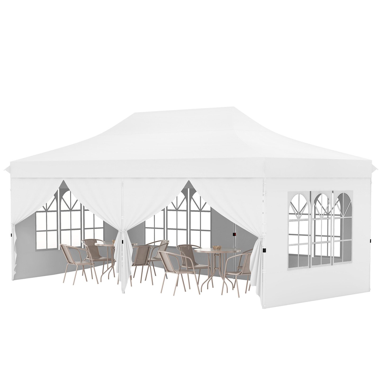 COSTWAY Pavillon 3 x 6m Faltpavillon, günstig online kaufen