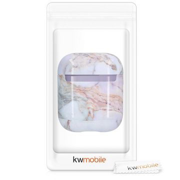 kwmobile Kopfhörer-Schutzhülle Hülle für Apple Airpods 1 & 2, Hardcover Schutzhülle Etui Case Cover Kopfhörer