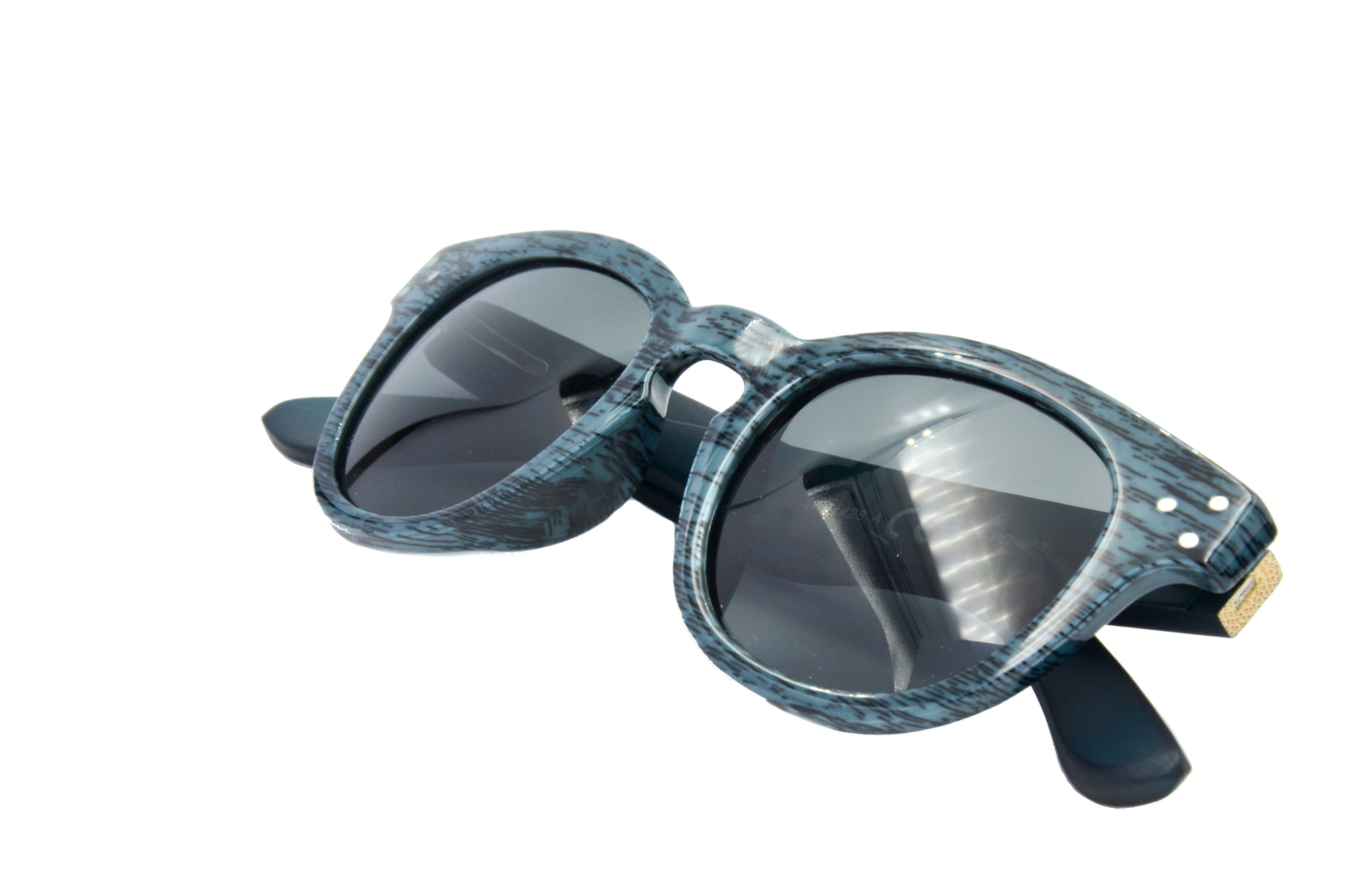 Gamswild Sonnenbrille blau, Modebrille Damen, GAMSSTYLE Fassung rot-braun, dunkelbraun WM1428 Bambusholzbügel/ Holzoptik