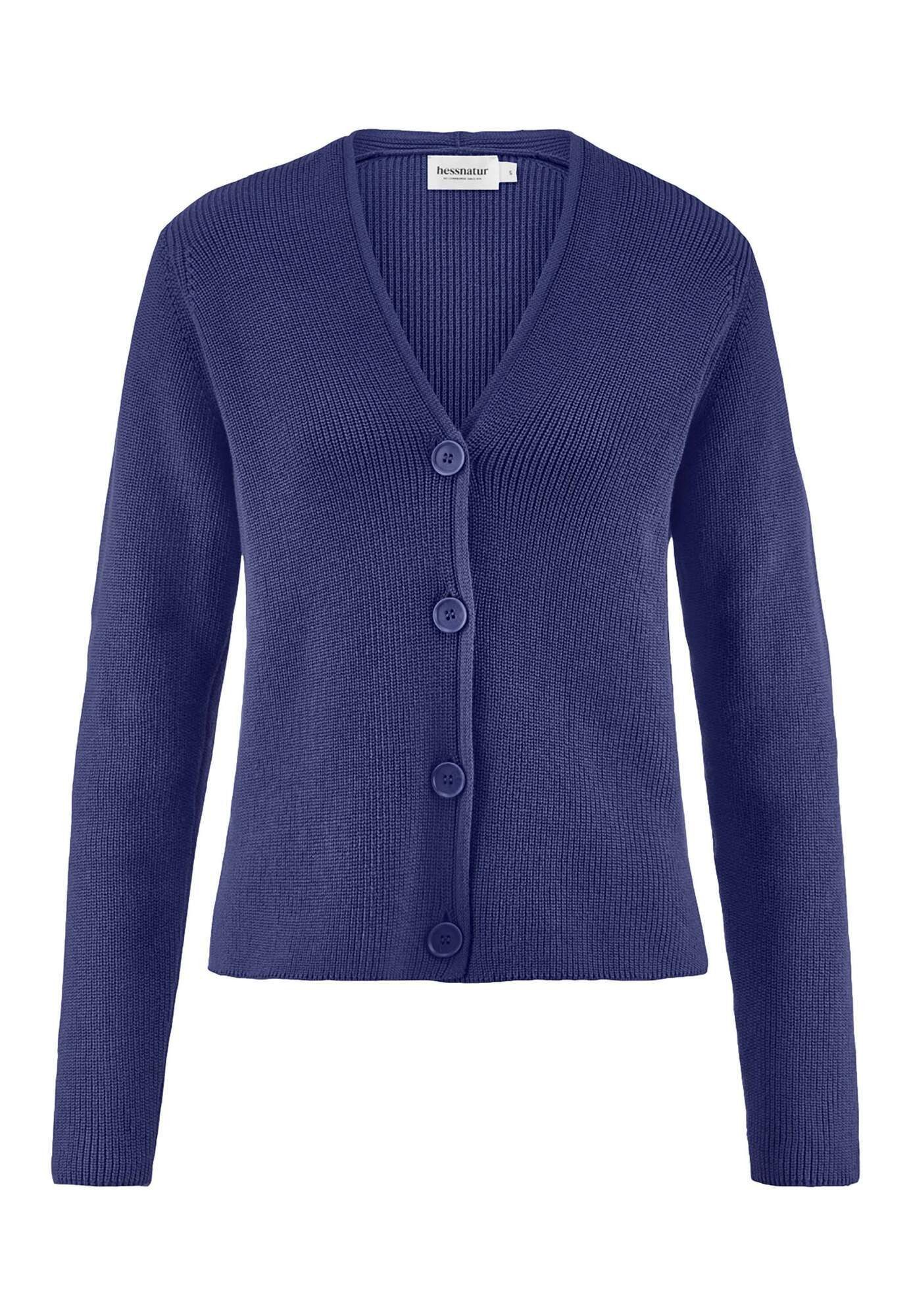 Hessnatur Strickjacke Relaxed aus reiner Bio-Baumwolle (1-tlg)