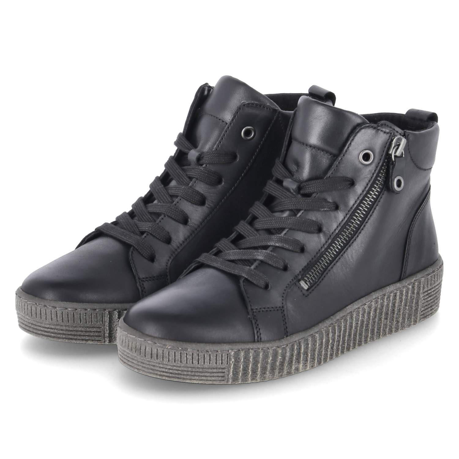 Gabor Gabor - female - 73.730.27 - Glattleder - schwarz Schnürstiefel günstig online kaufen