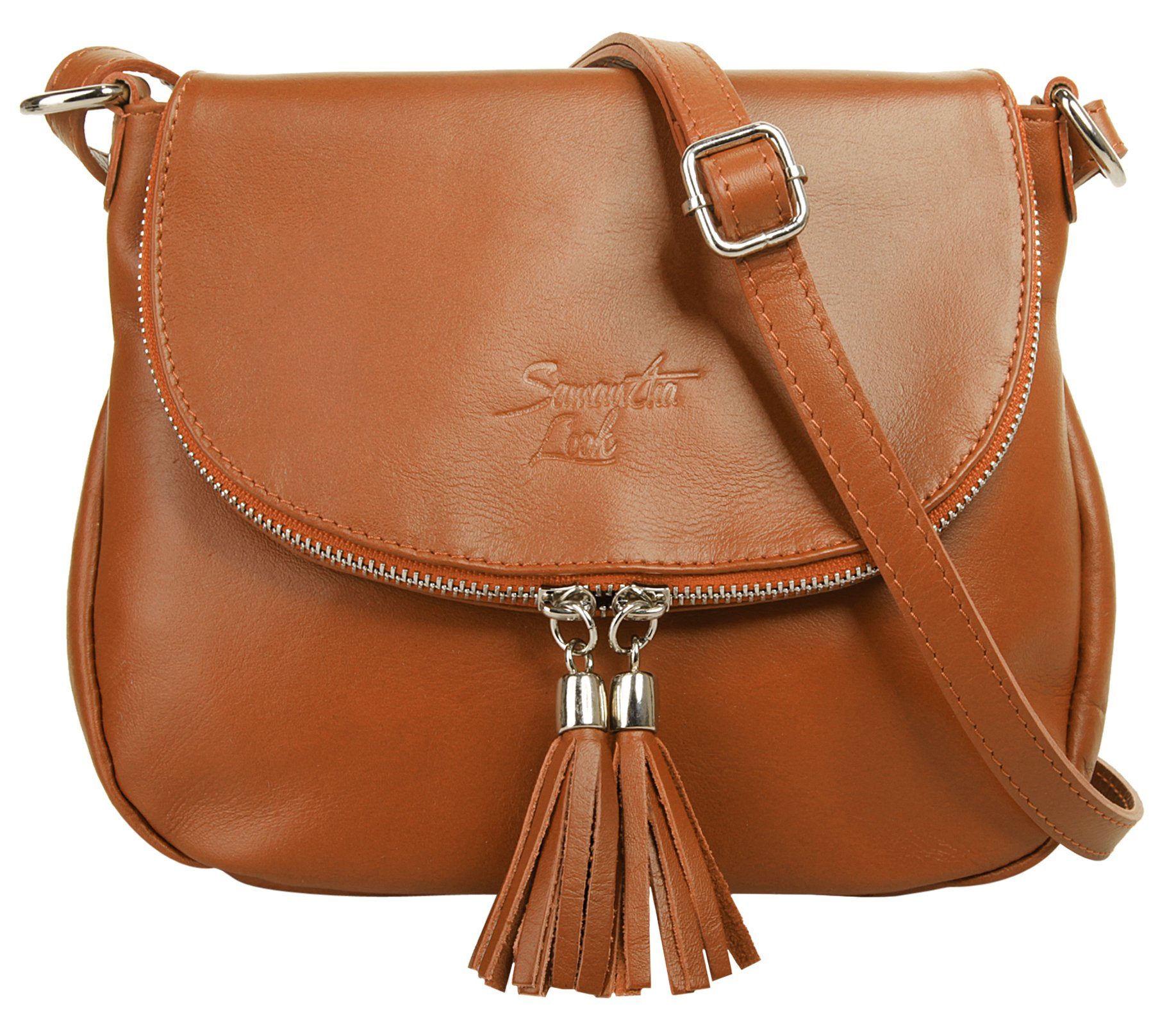 Samantha Look Umhängetasche SAMANTHA LOOK Damen echt Leder, Made in Italy, echt Leder, Made in Italy