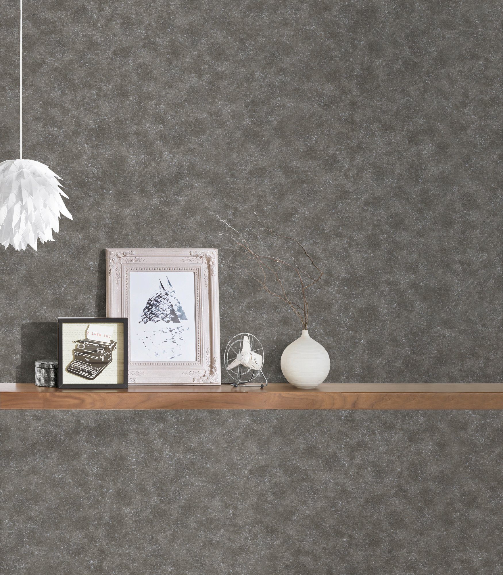 Architects Paper Vliestapete Luxury wallpaper, einfarbig, grau Tapete Uni Einfarbig