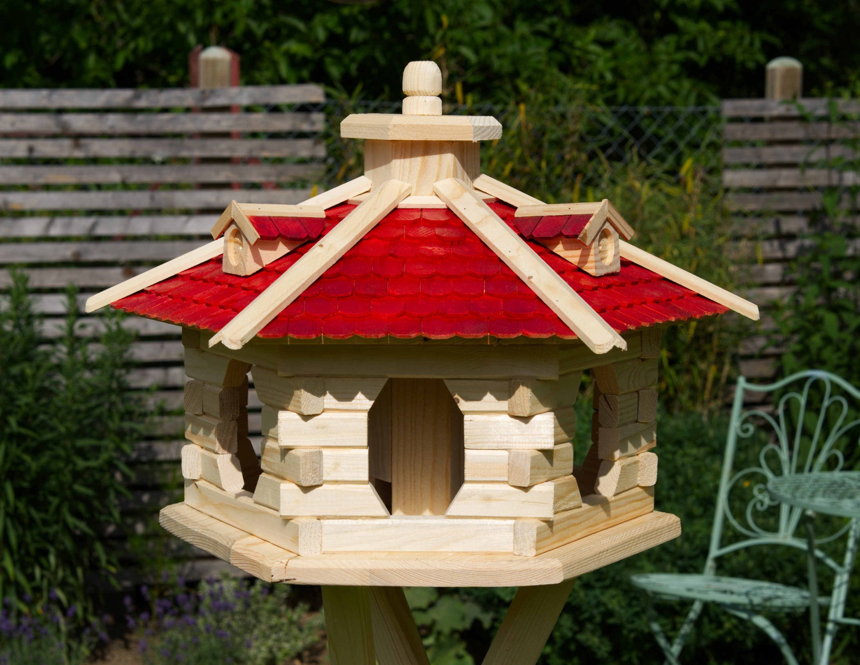 Vogelhaus V16 natur Holzschindel
