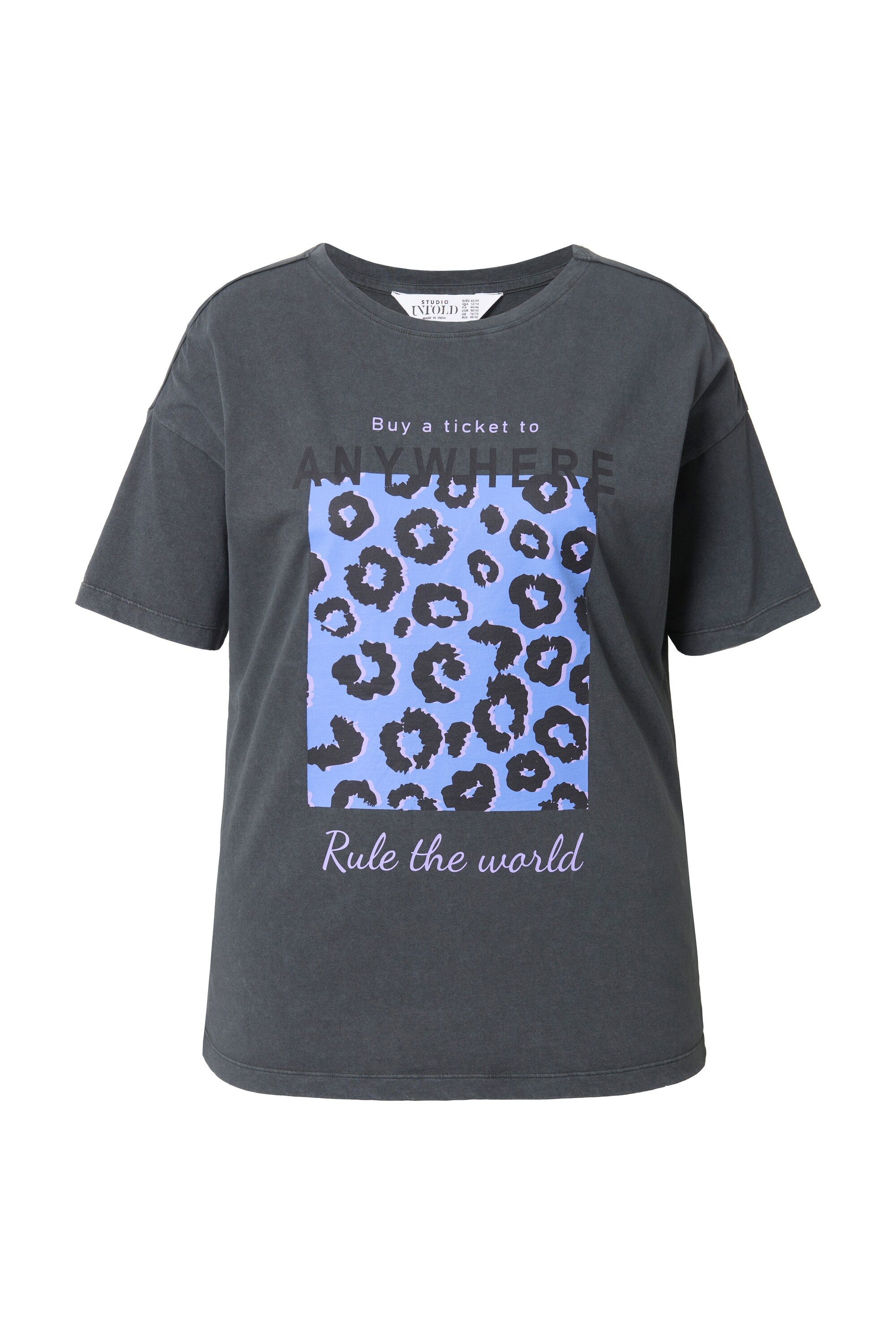 Studio Untold T-Shirt T-Shirt Oversize Shape Leo-Print Vintage Look günstig online kaufen