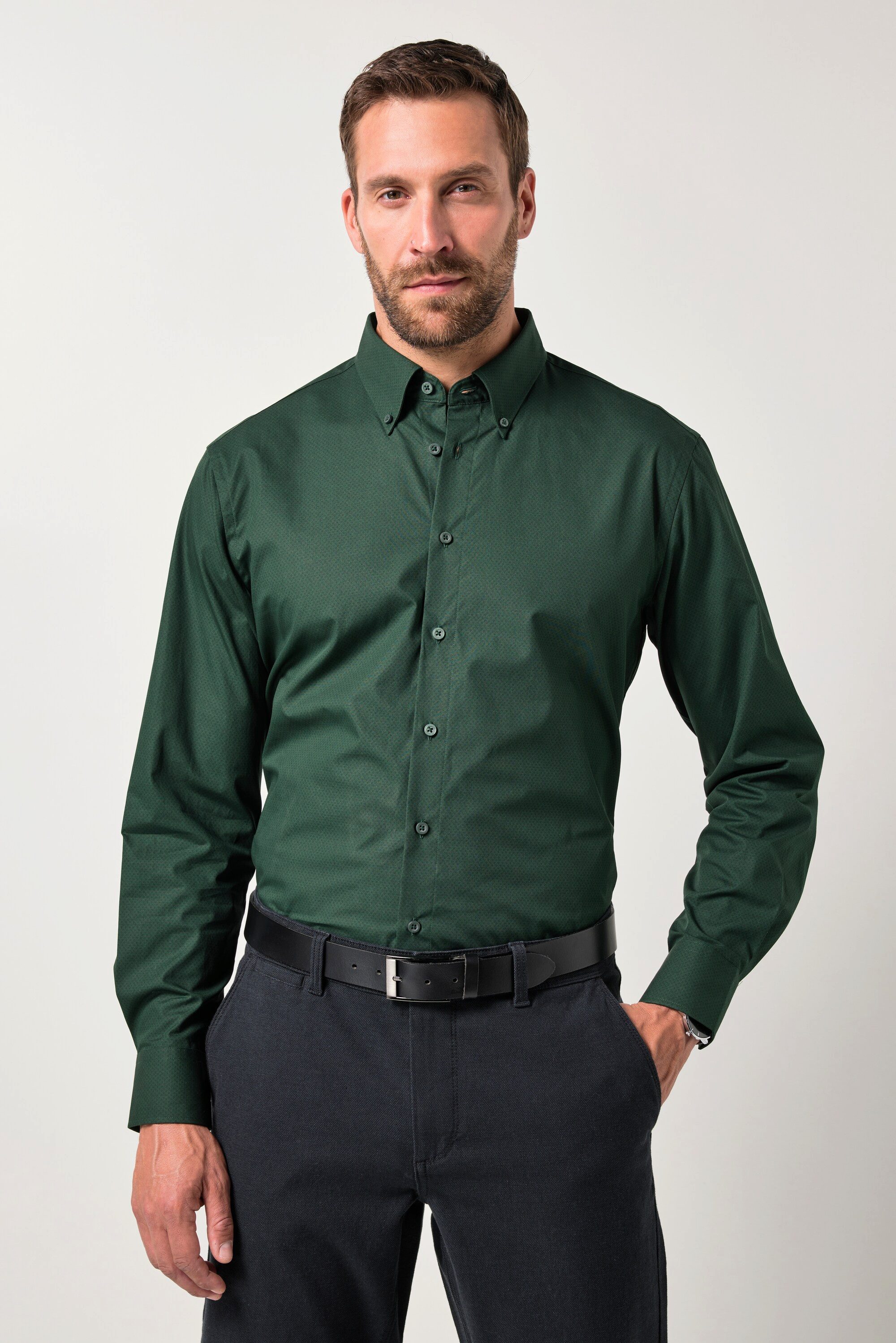 JP1880 Businesshemd JP1880 Hemd Langarm Minimal-Print Modern Fit günstig online kaufen