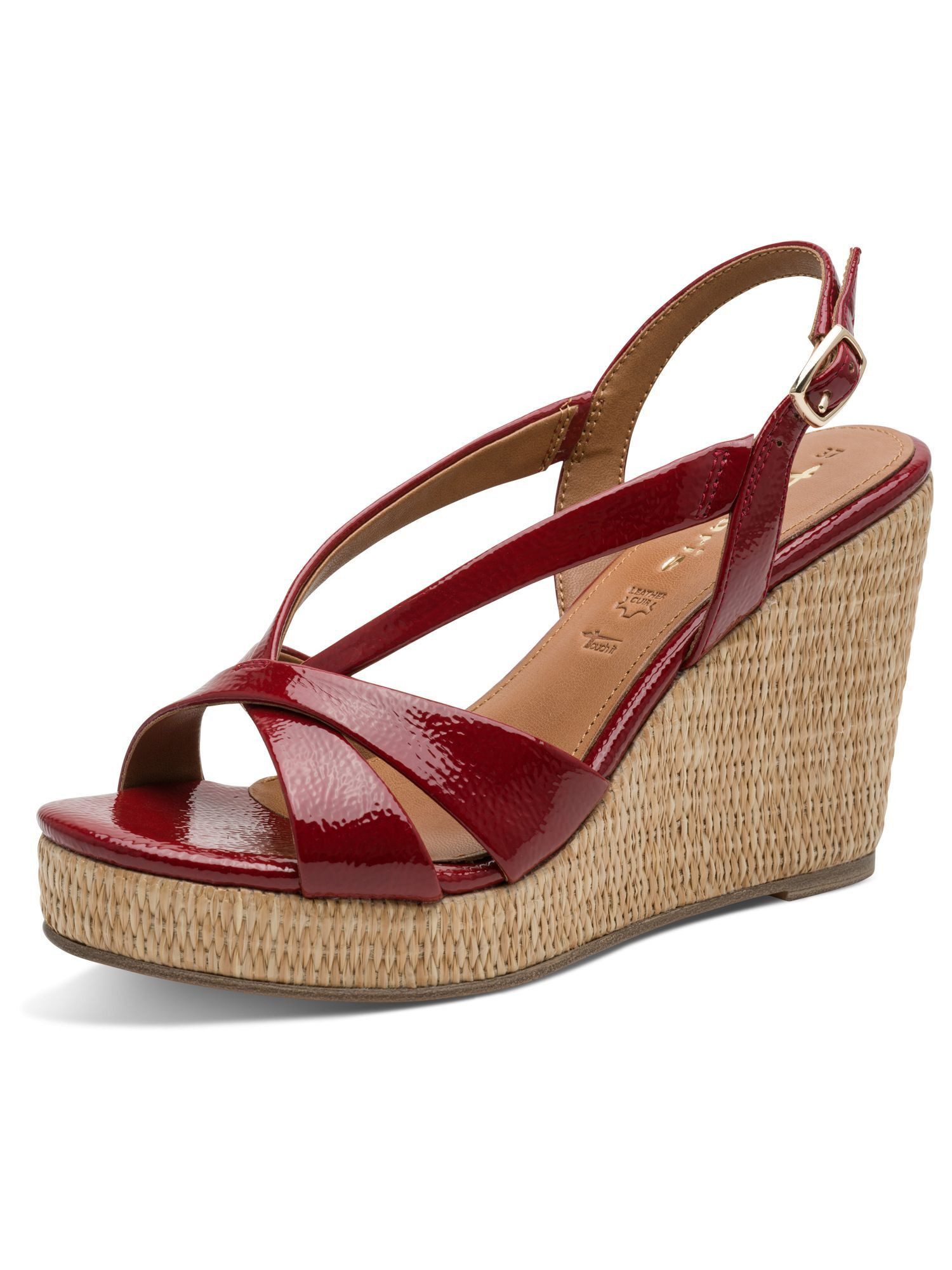 Tamaris TOUCH-IT mit Schließe Keilabsatz 1-28381-46 Plateausandaletten TOUCH-IT