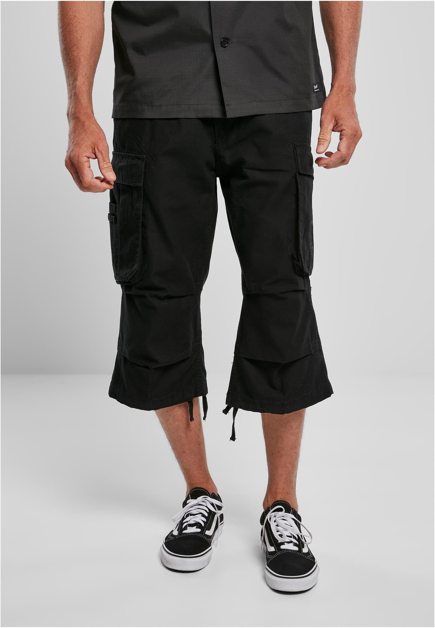 Brandit Stoffhose Herren Industry Vintage Cargo 3/4 Shorts (1-tlg) black