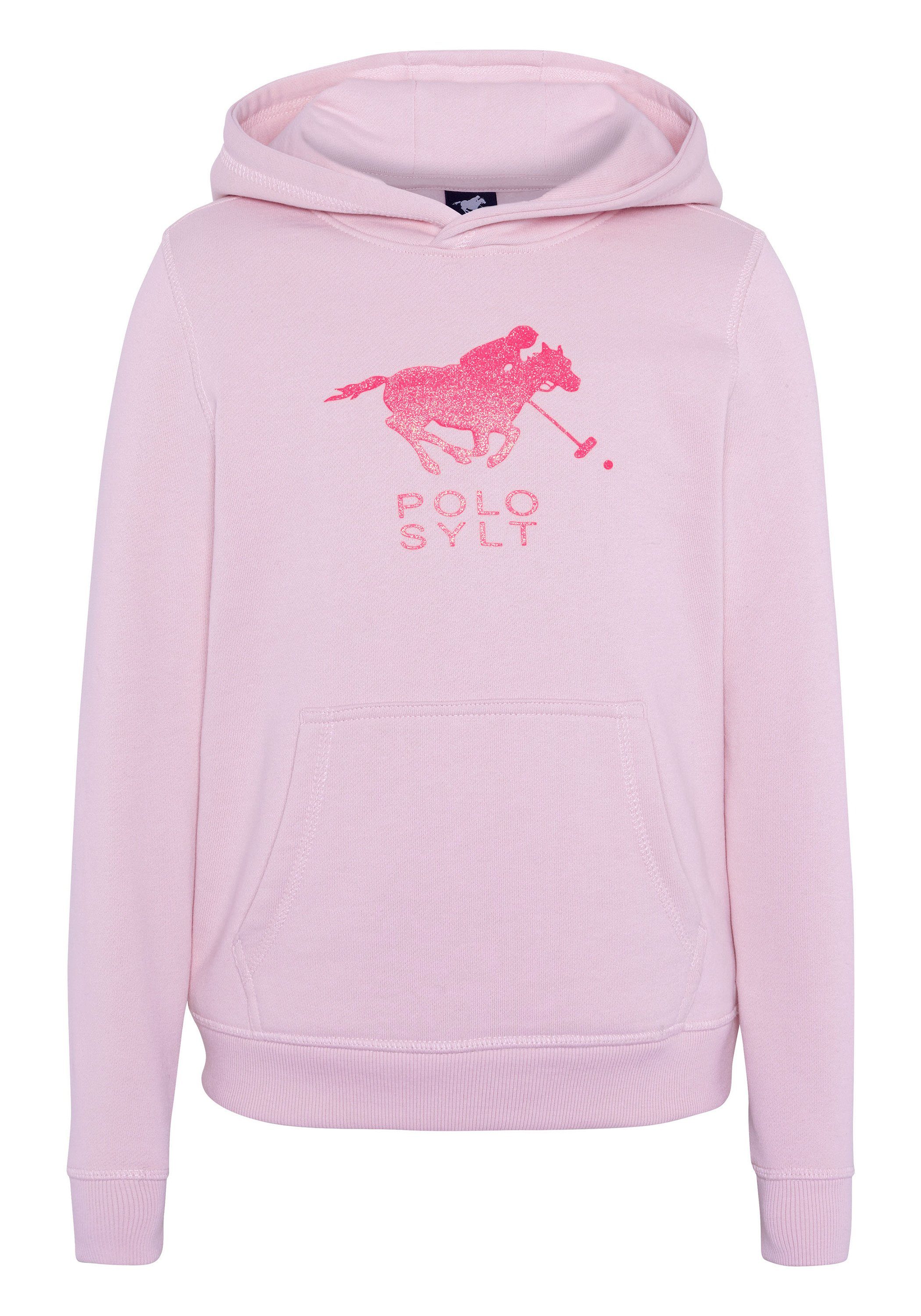Polo Sylt Sweatshirt mit glitzerndem Label-Motiv