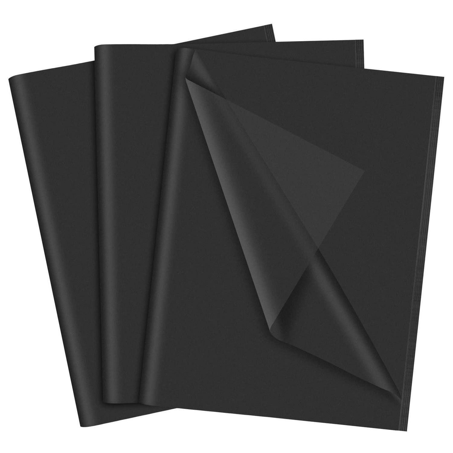 LuxusKollektion Geschenkpapier Seidenpapier Schwarz 60 Blatt 35x50cm