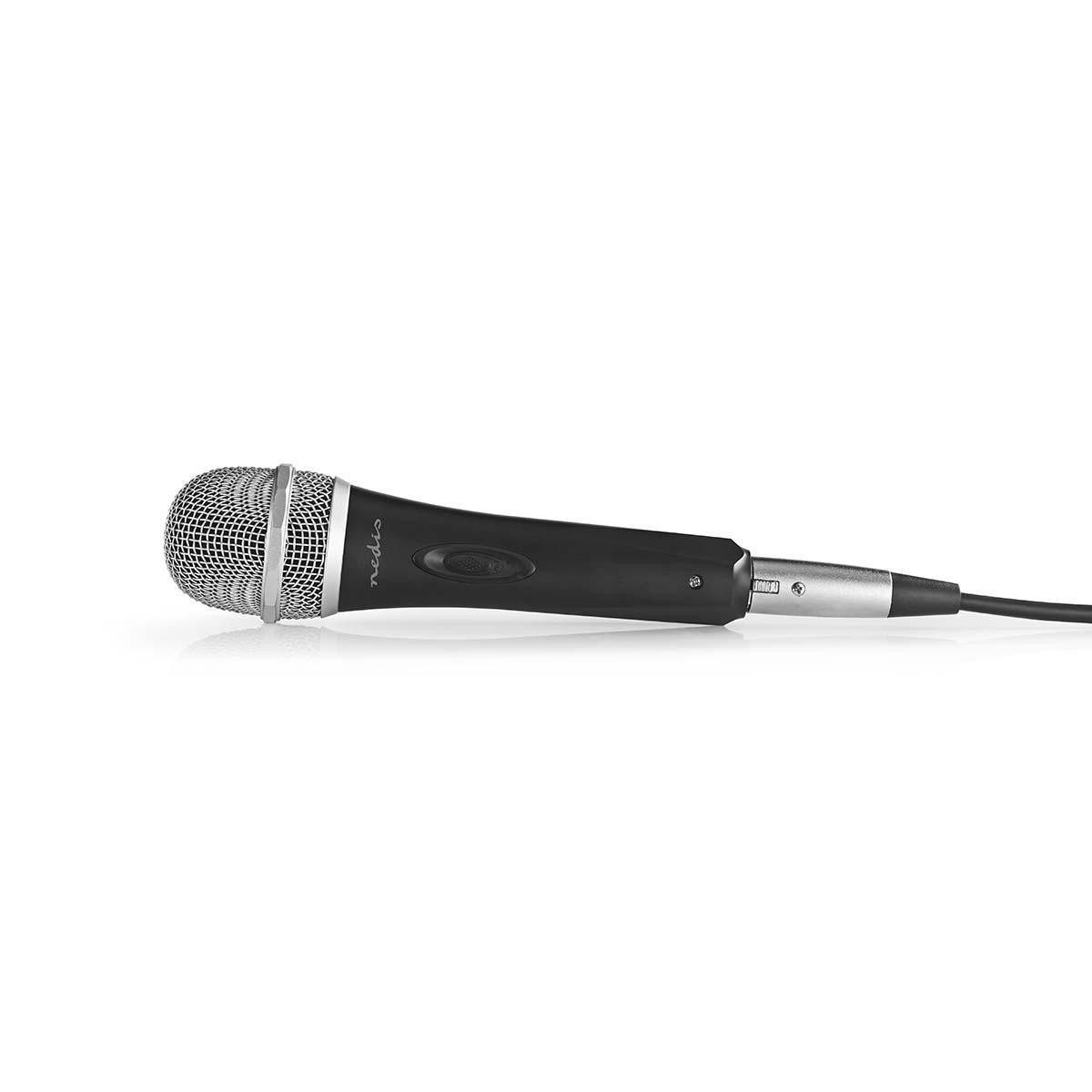 Nedis Mikrofon MPWD50CBK (1-tlg), Cardioid-Mikrofon, abnehmbares Kabel, inklusive Reisekoffer