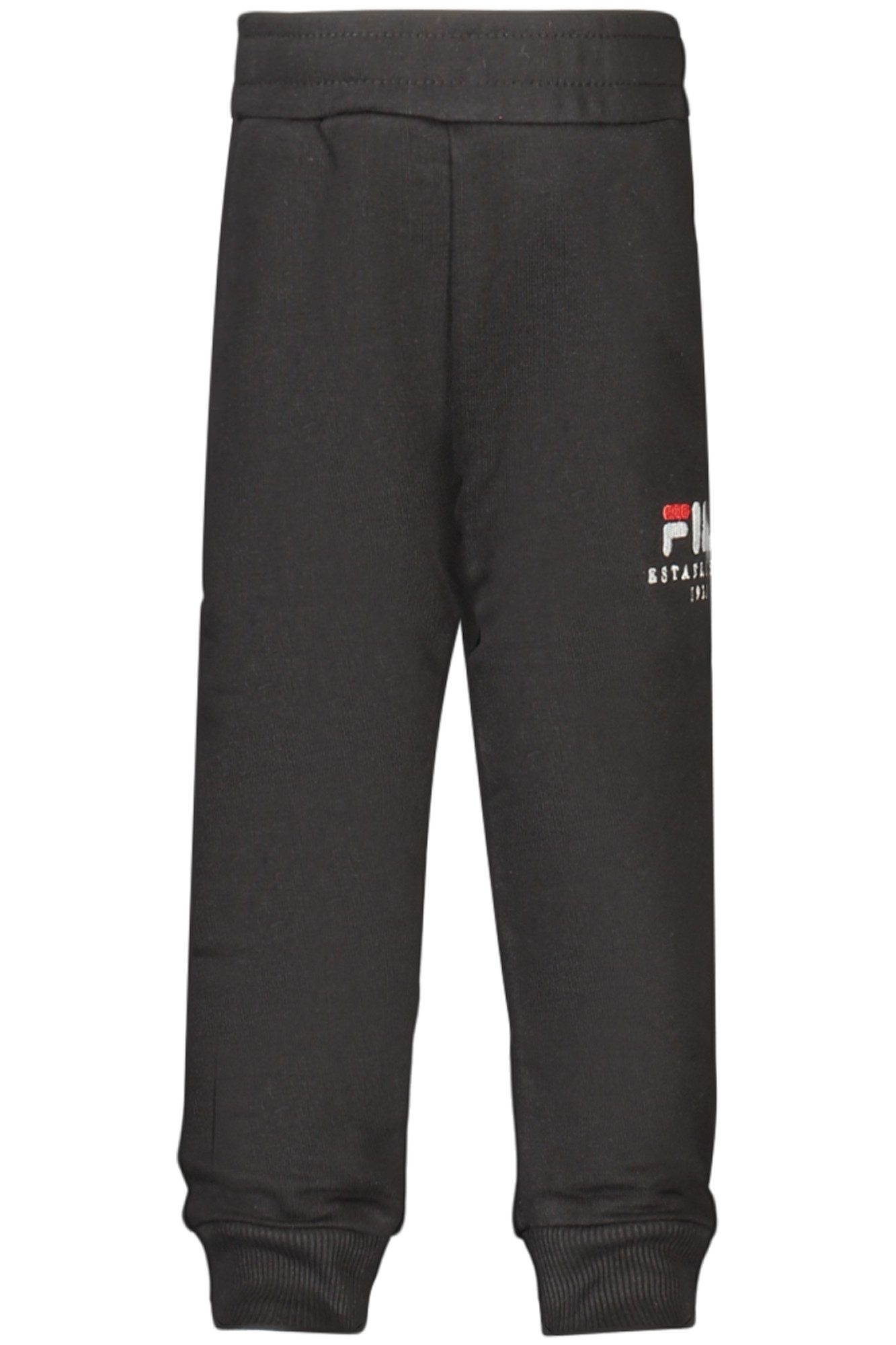 Fila 5-Pocket-Hose Schwarze Mädchen-Trainingshose aus Bio-Baumwolle, Regular Fit, bequem