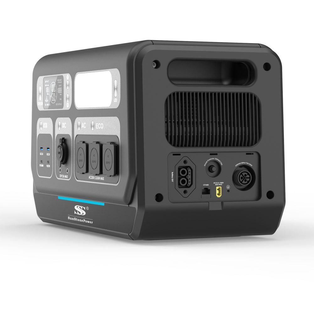 Sunstone Power 2kWh Balkonkraftwerk Speicher 800W Einspeisung Powerstation Plug&Play Solar Powerbank VDE-zertifizierter Einspeisung, für 1600W PV geeignet, Zykl – Bild 2 von 5