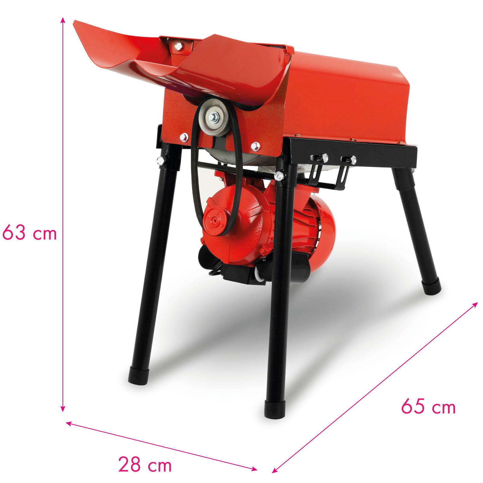 EBERTH Getreidemühle 750W Elektromotor Durchsatzmenge 240 kg/h, Mais Entkörnungsmaschine Elektrisch, mit Untergestell