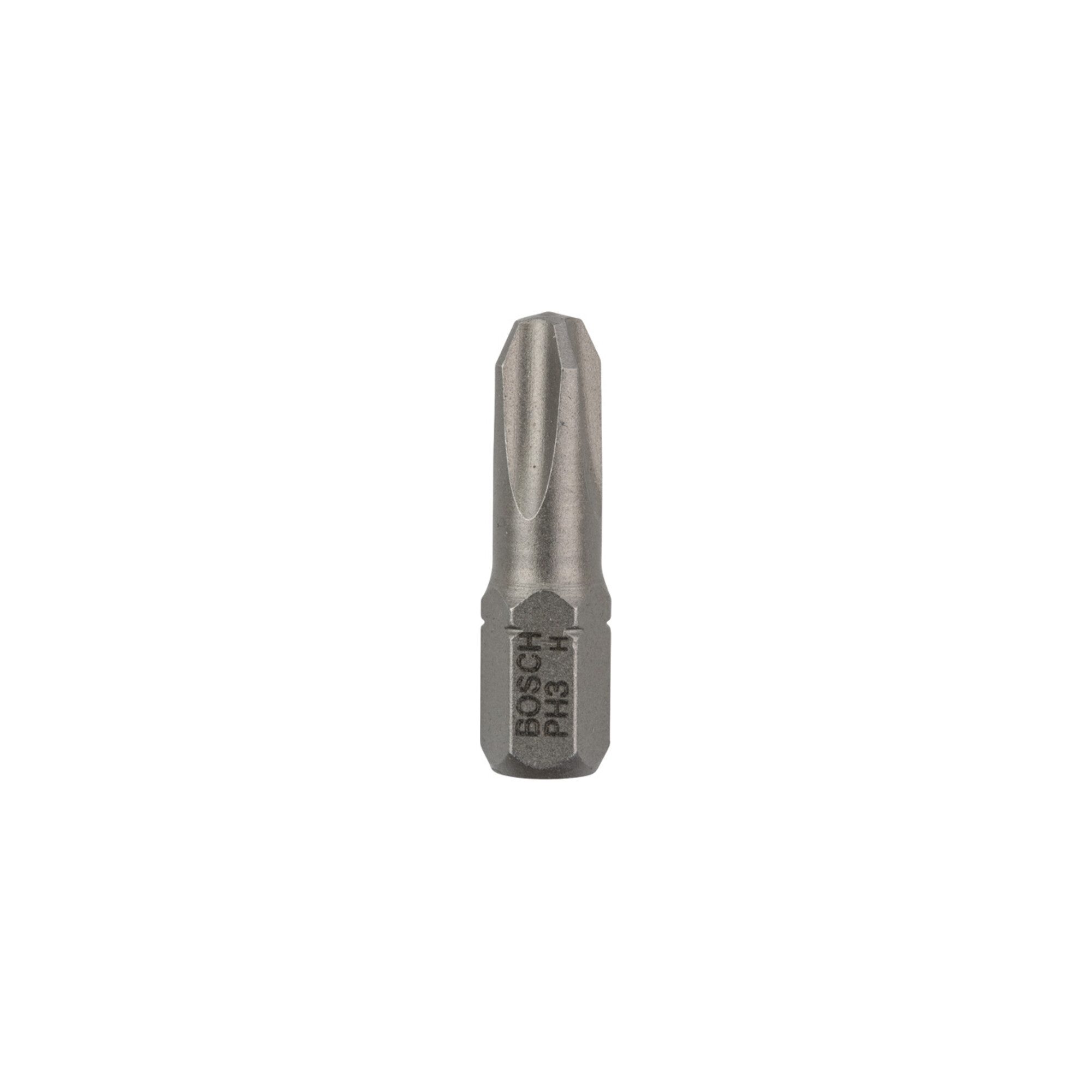 Bosch Professional Kreuzschlitz-Bit Bosch Schrauberbit Extra-Hart PH 3 25 mm 100 Stk