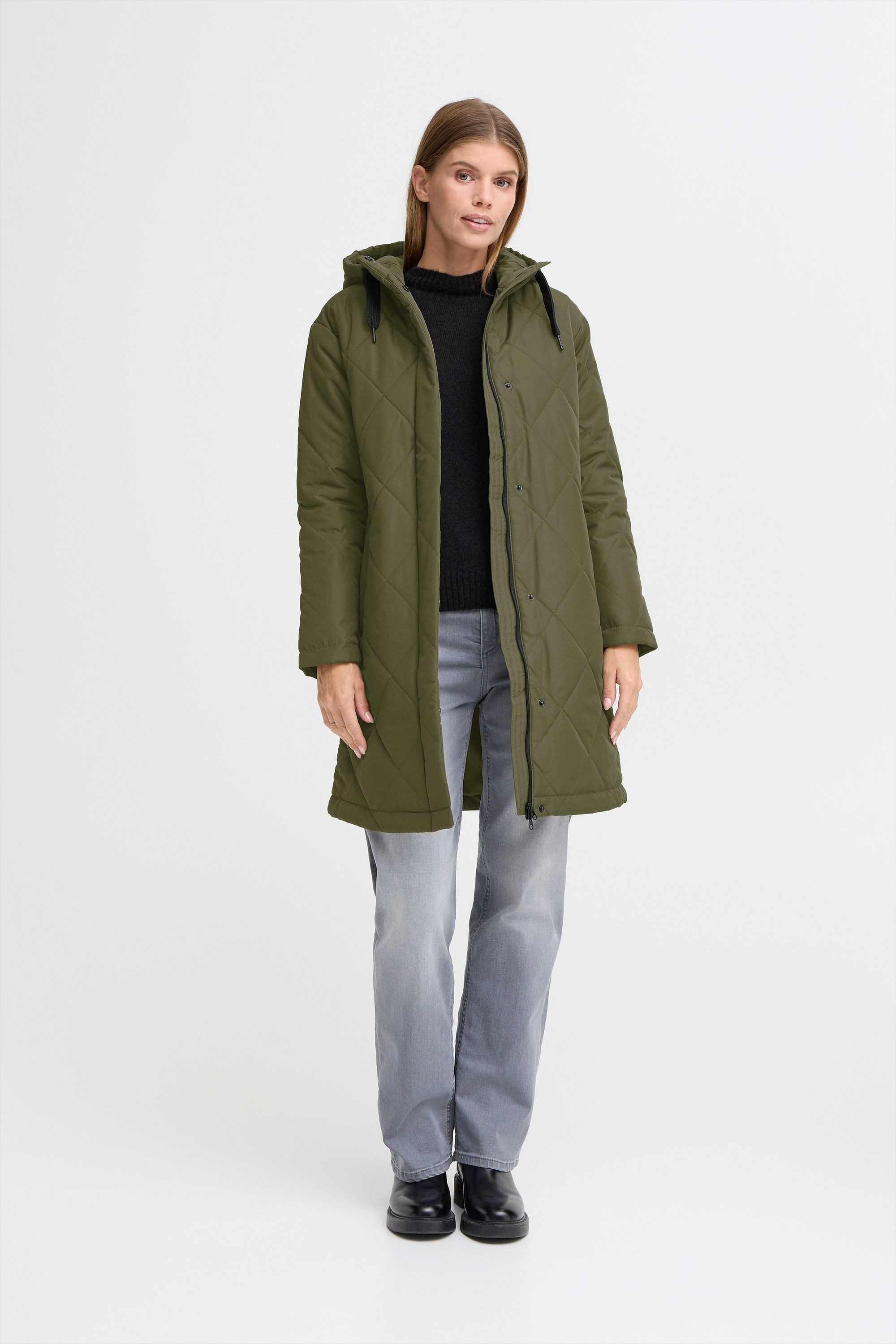 OXMO Steppjacke OXBelis Modische lange jacke