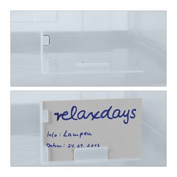 relaxdays Klappbox 8 x Transparente Transportbox mit Deckel